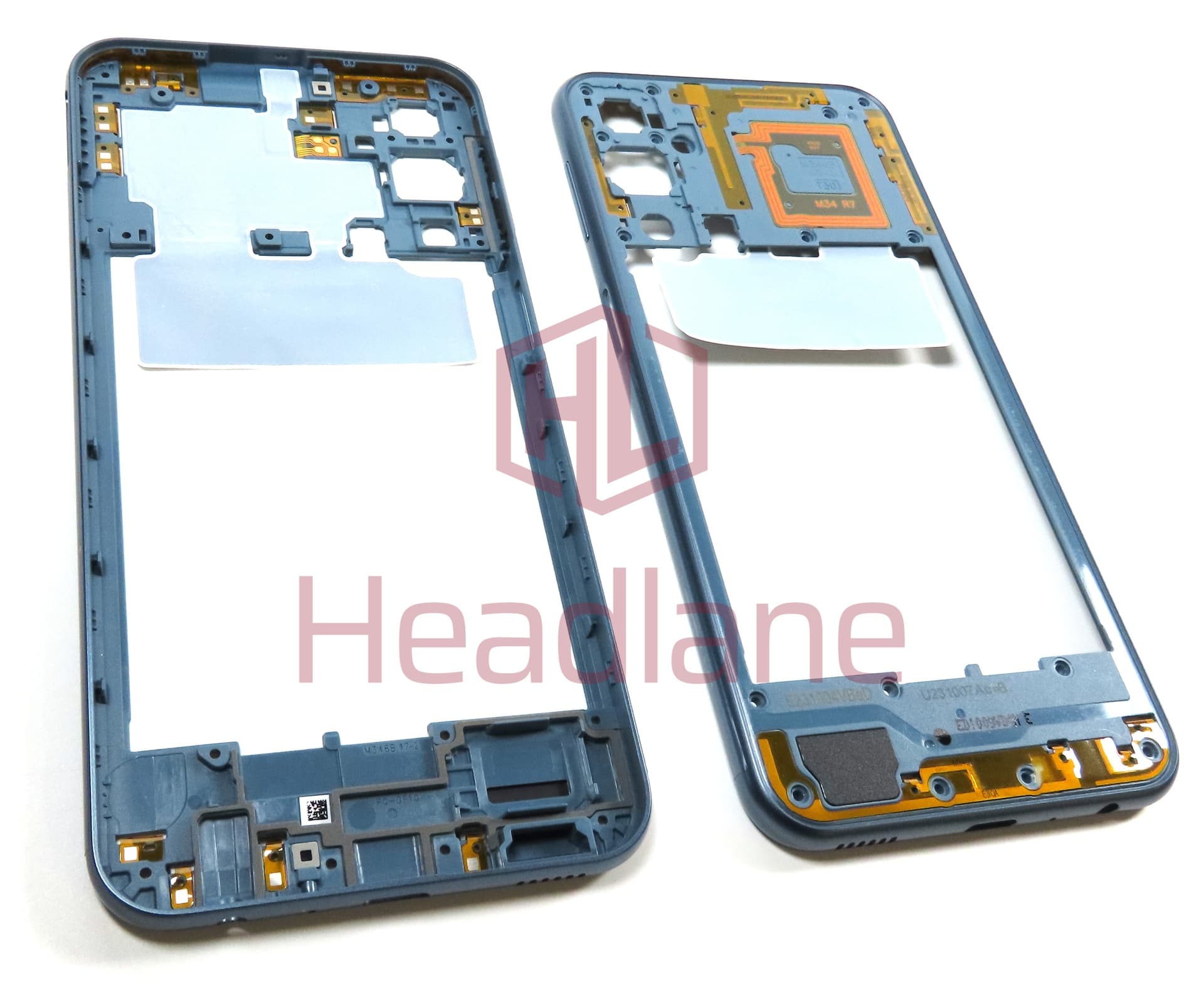 Samsung SM-M346 Galaxy M34 5G Middle Cover / Chassis - Blue - view 3