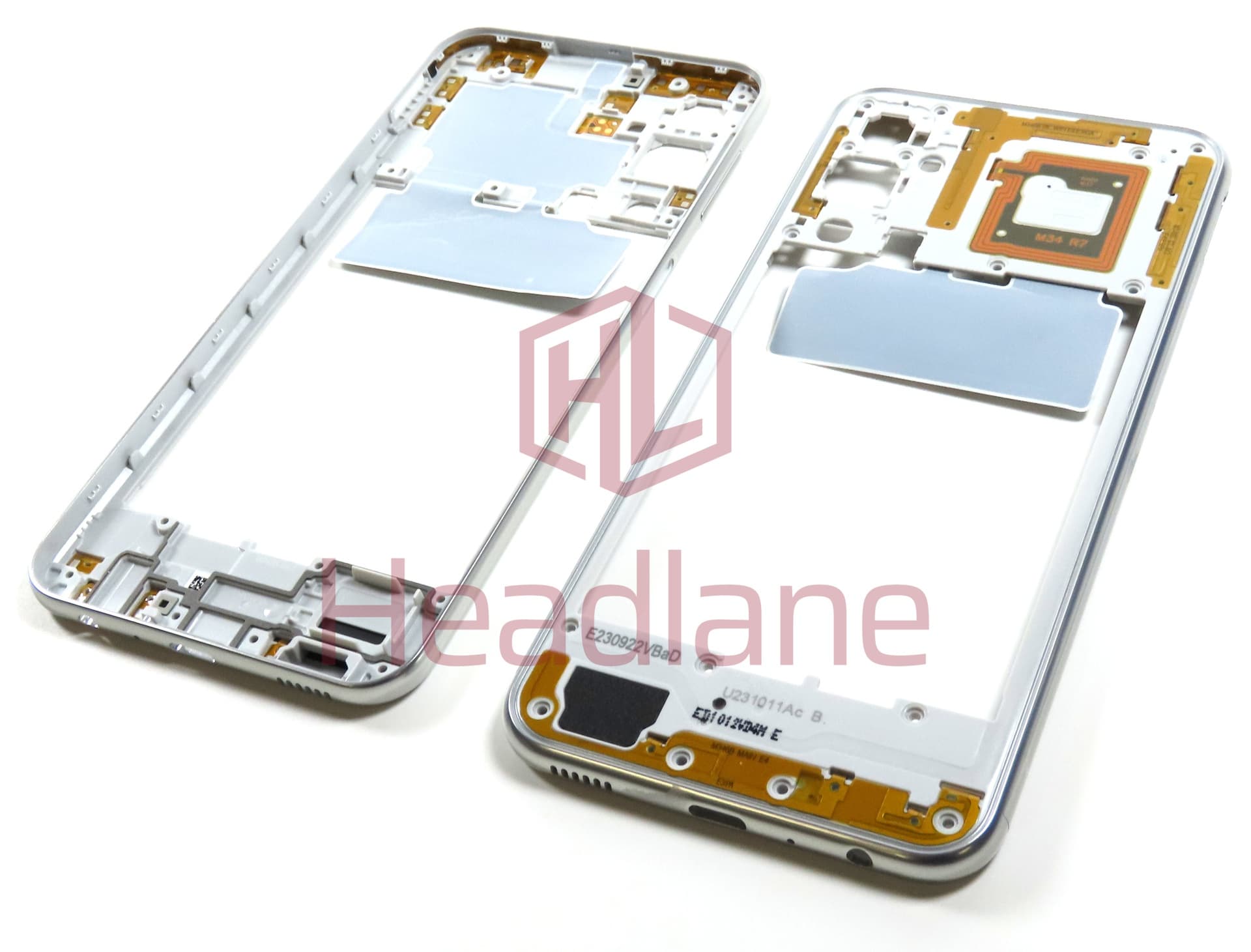 Samsung SM-M346 Galaxy M34 5G Middle Cover / Chassis - Silver - view 2