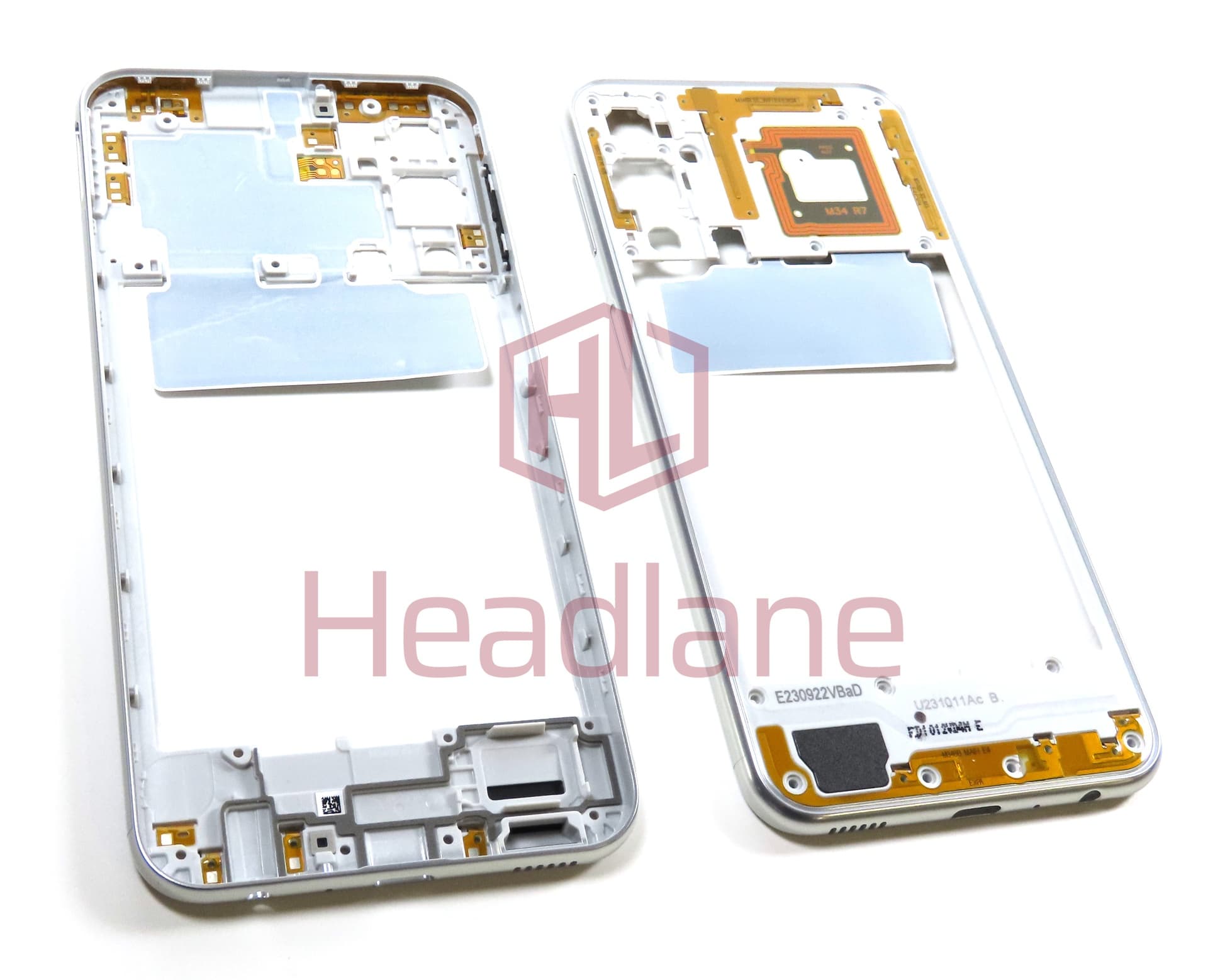 Samsung SM-M346 Galaxy M34 5G Middle Cover / Chassis - Silver - view 3