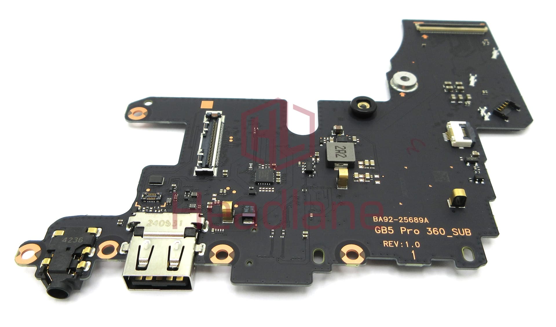 Samsung NP960QHA Galaxy Book5 Pro 360 Top USB / Headphone Jack / Memory Card Reader Board - view 2