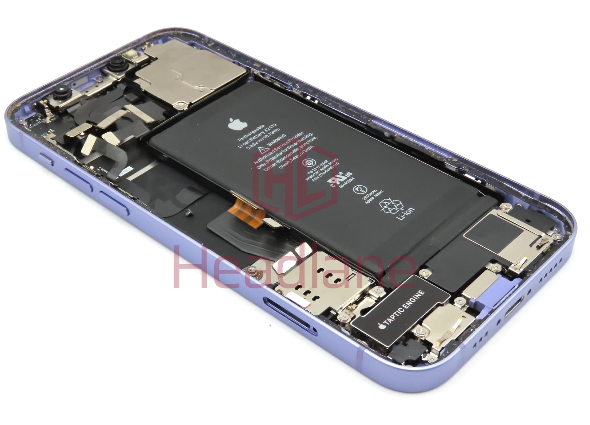 iPhone 12 Back / Battery Cover + Small Parts - Purple (Pulled - Grade B) - view 2