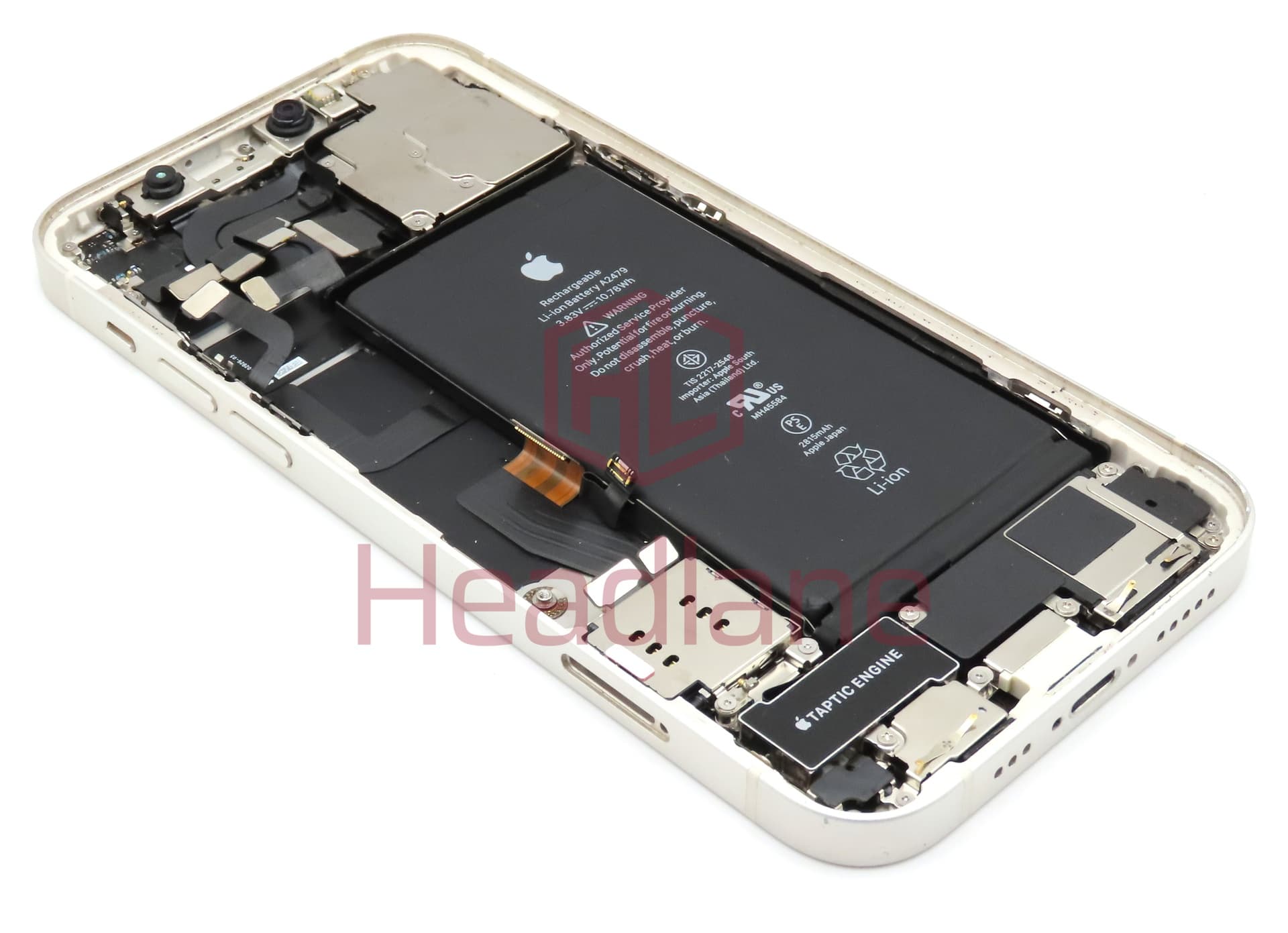 Apple iPhone 12 Back / Battery Cover + Small Parts - Silver (Pulled - Grade C) - view 2