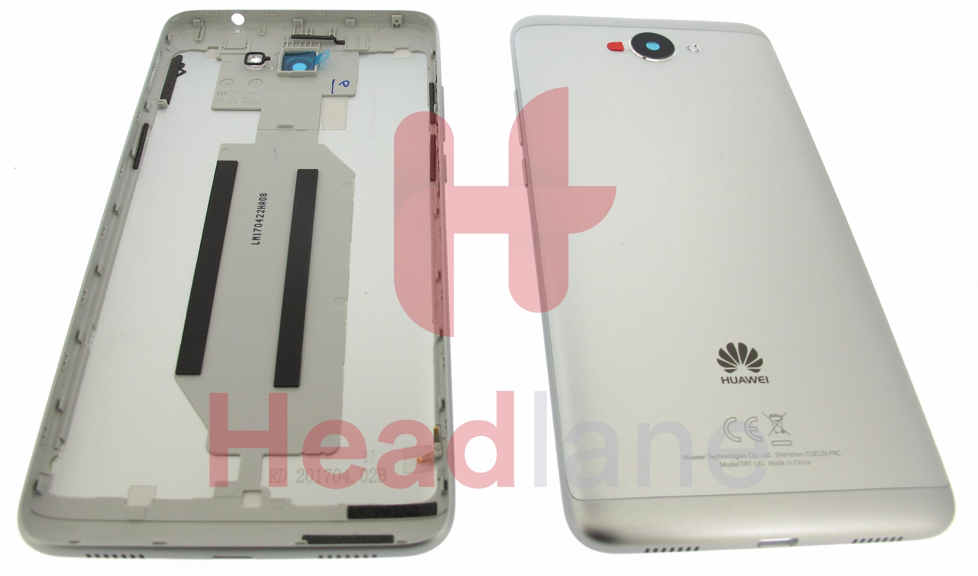 Huawei Y7 (2017) Battery / Back Cover - Silver - view 2