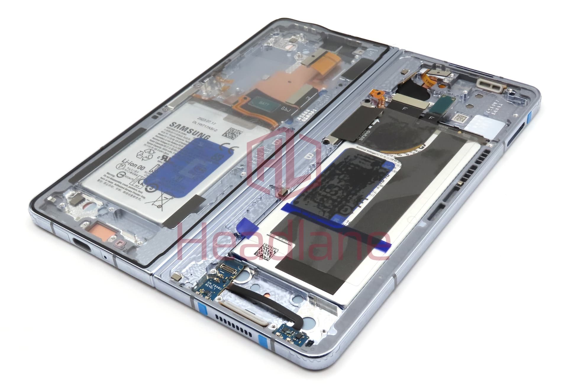 Samsung SM-F946 Galaxy Z Fold5 5G LCD Display / Screen + Touch + Battery - Icy Blue - view 2