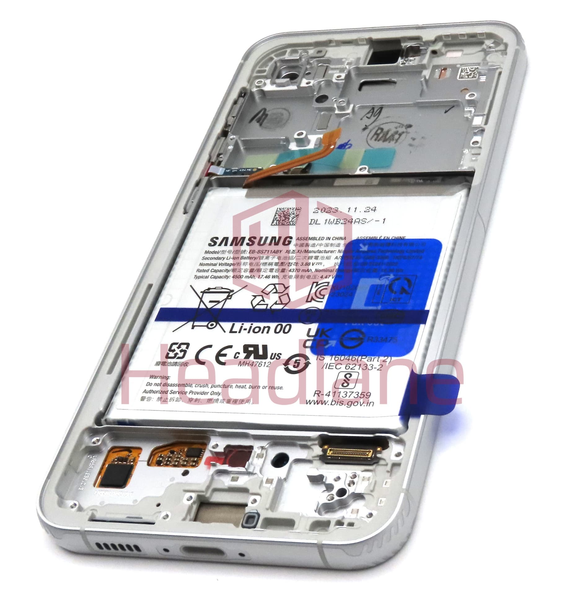 Samsung SM-S711 Galaxy S23 FE LCD Display / Screen + Touch + Battery - Indigo / Tangerine / Mint / Purple / Cream - view 2