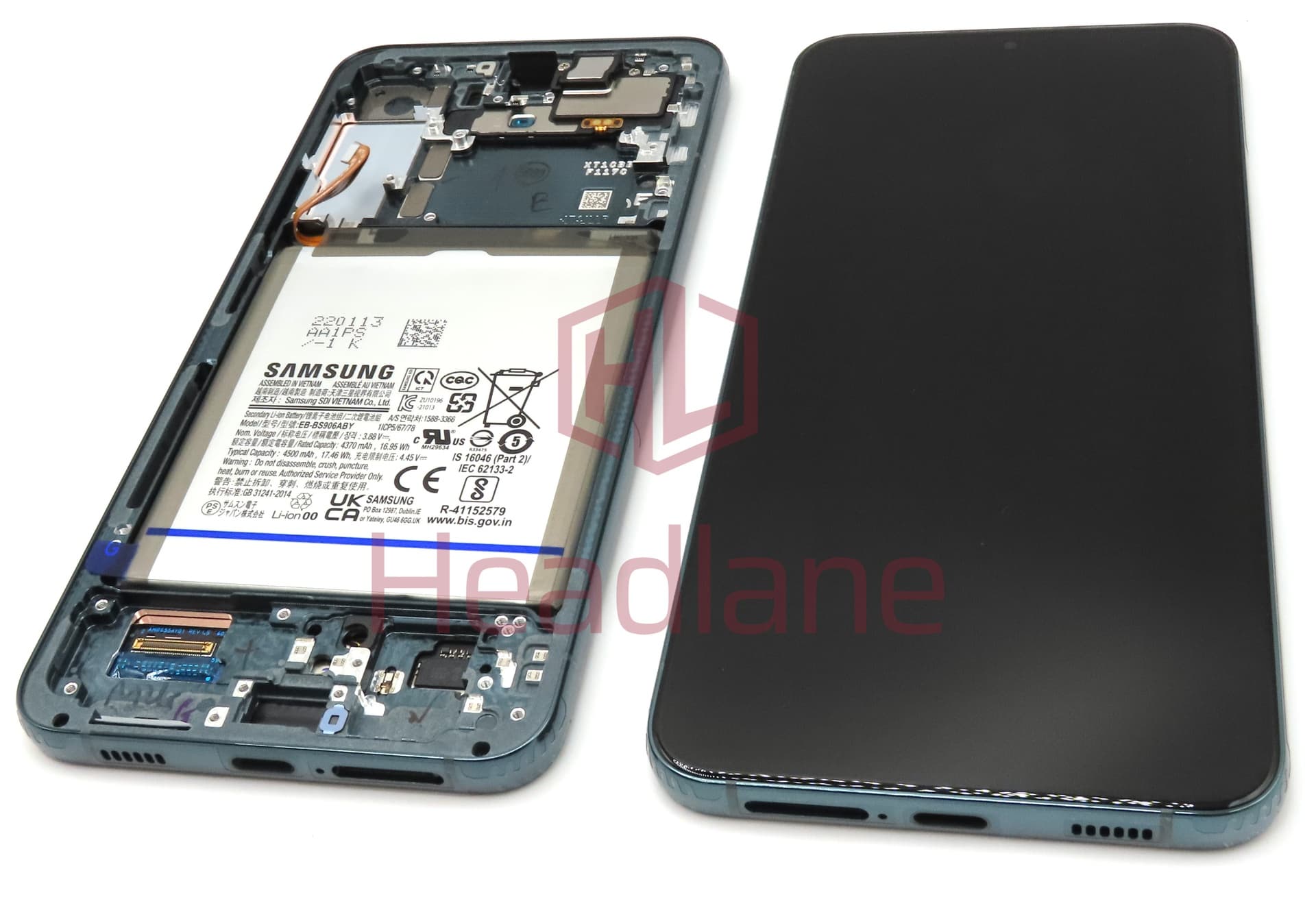 Samsung SM-S906 Galaxy S22+ / Plus LCD Display / Screen + Touch + Battery - Green - view 2