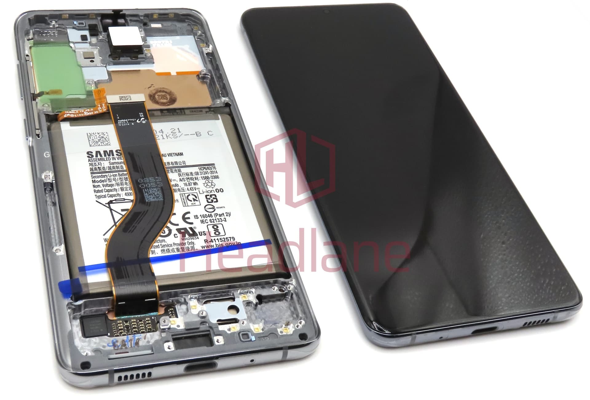 Samsung SM-G986 Galaxy S20+ / S20 Plus LCD Display / Screen + Touch + Battery - Grey (No Camera) - view 2