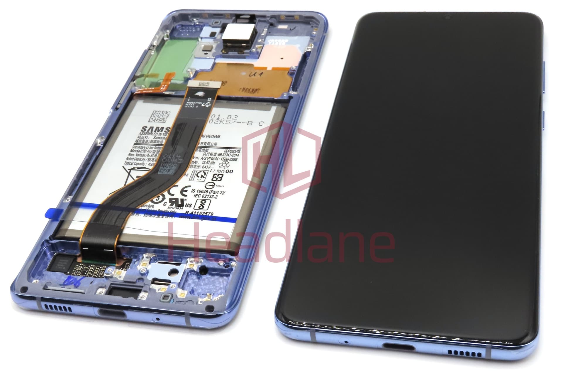 Samsung SM-G986 Galaxy S20+ / S20 Plus LCD Display / Screen + Touch + Battery - Purple (BTS Edition) (No Camera) - view 2