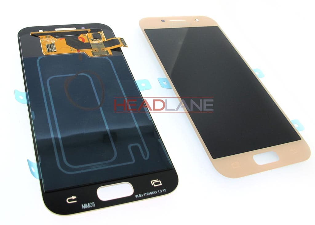 Samsung SM-A320 Galaxy A3 (2017) LCD Display / Screen + Touch - Pink - view 2