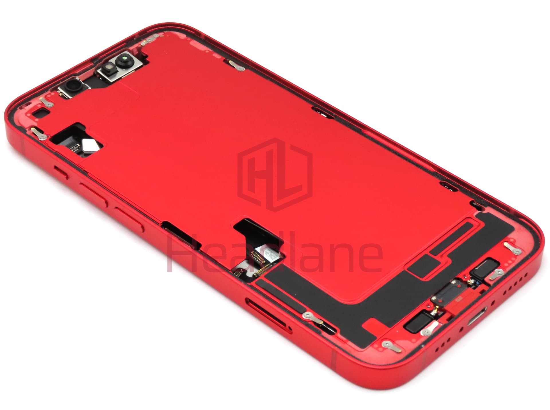 iPhone 14 Back / Battery Cover + Small Parts - Red (Pulled - Grade A) (No Camera) - view 2