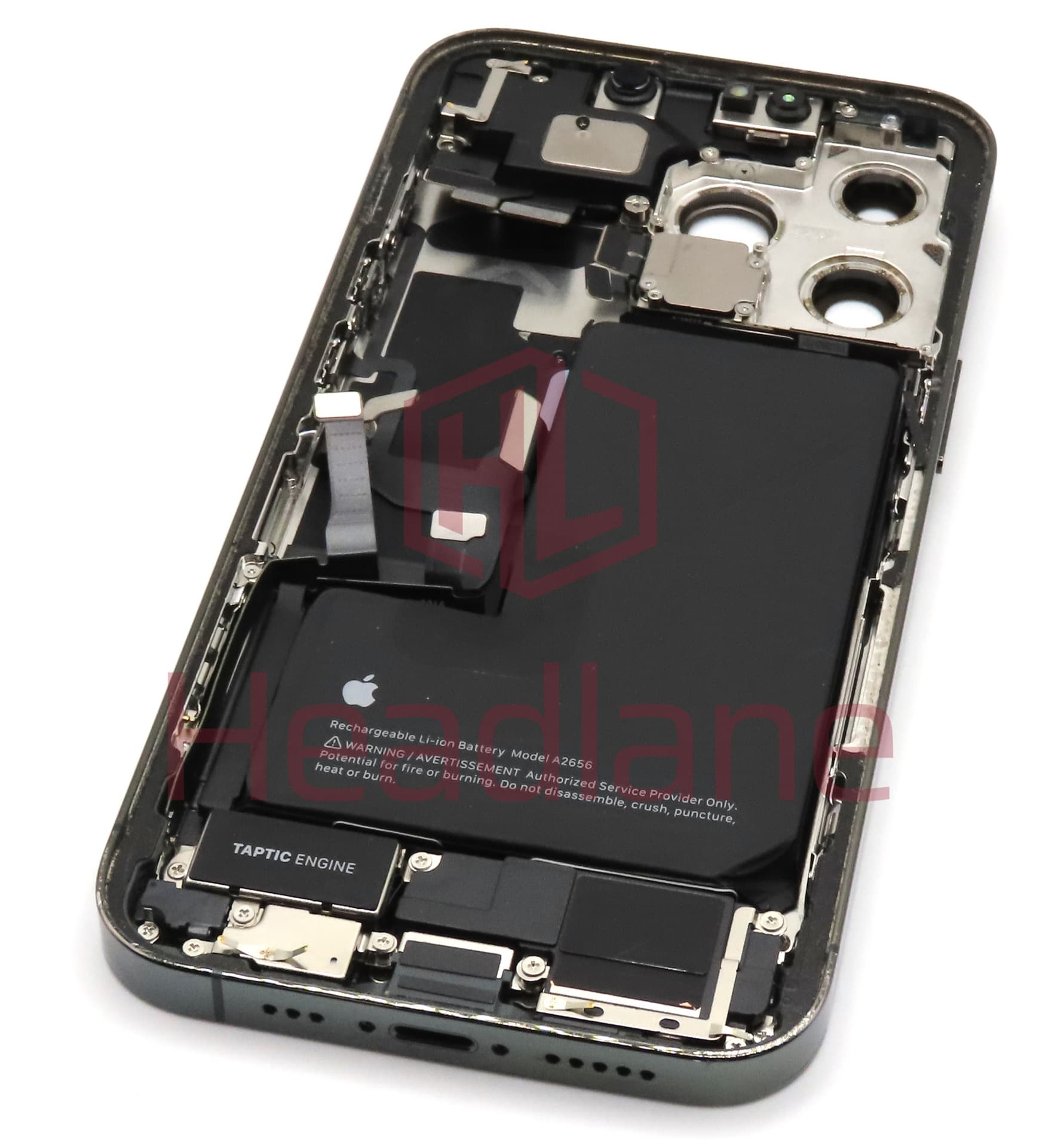 iPhone 13 Pro Back / Battery Cover + Small Parts - Green (Pulled - Grade B) (No Camera) - view 2