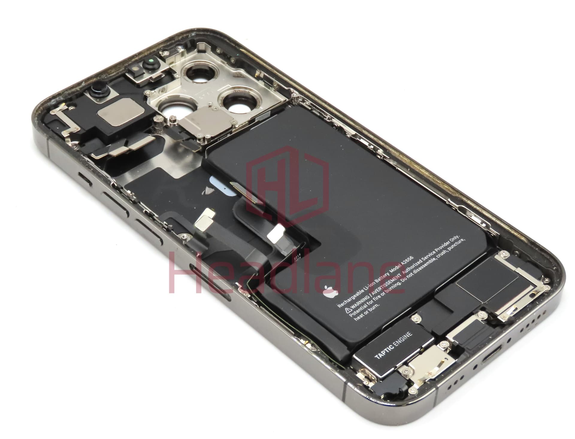 iPhone 13 Pro Back / Battery Cover + Small Parts - Graphite (Pulled - Grade B) (No Camera) - view 2