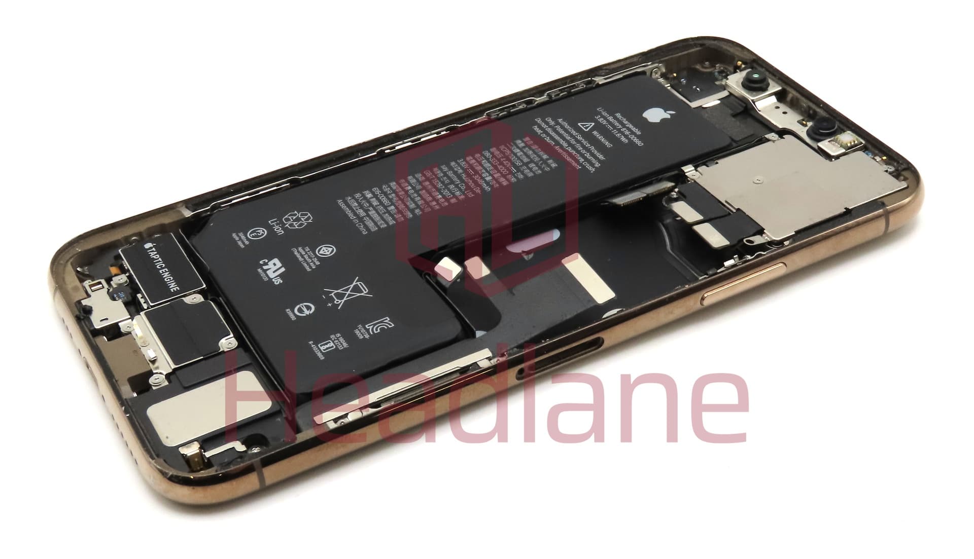 Apple iPhone 11 Pro Back / Battery Cover + Small Parts - Gold (Pulled - Grade C) - view 3