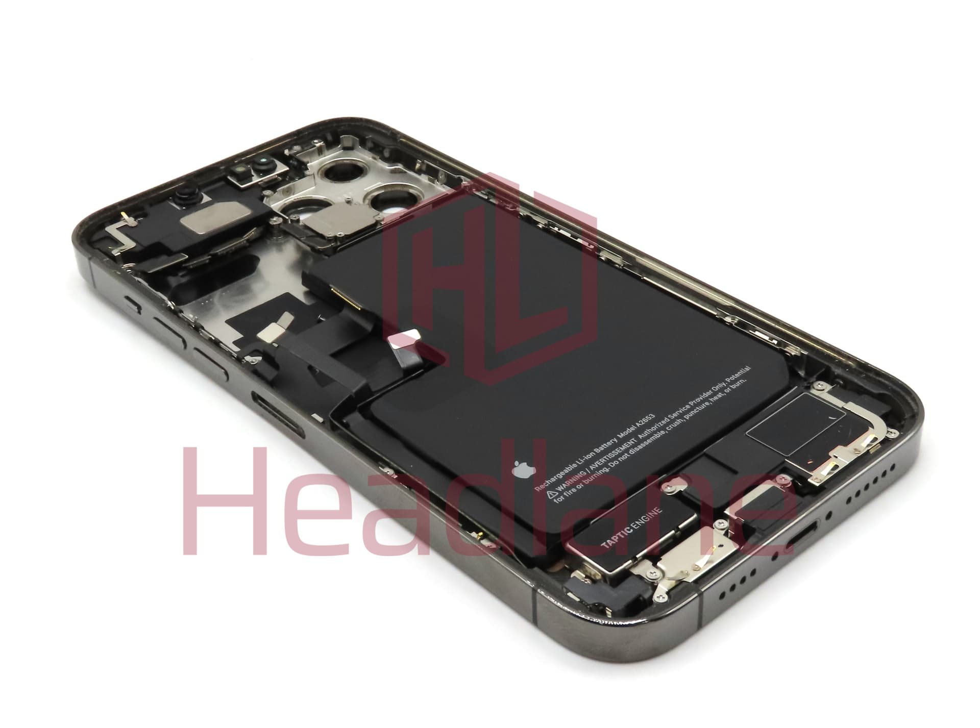 iPhone 13 Pro Max Back / Battery Cover + Small Parts - Graphite (Pulled - Grade B) (No Camera) - view 2