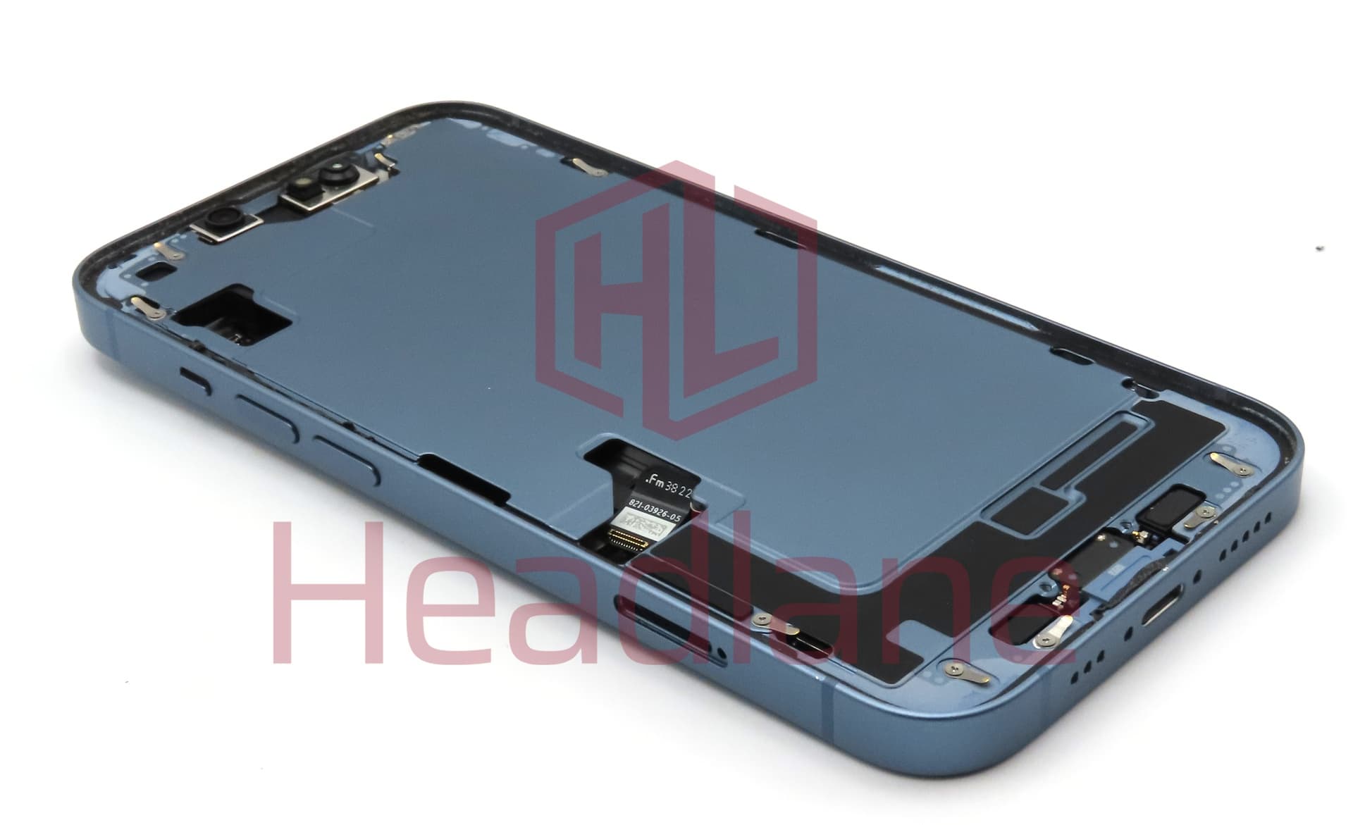 iPhone 14 Back / Battery Cover + Small Parts - Blue (Pulled - Grade C) - view 2