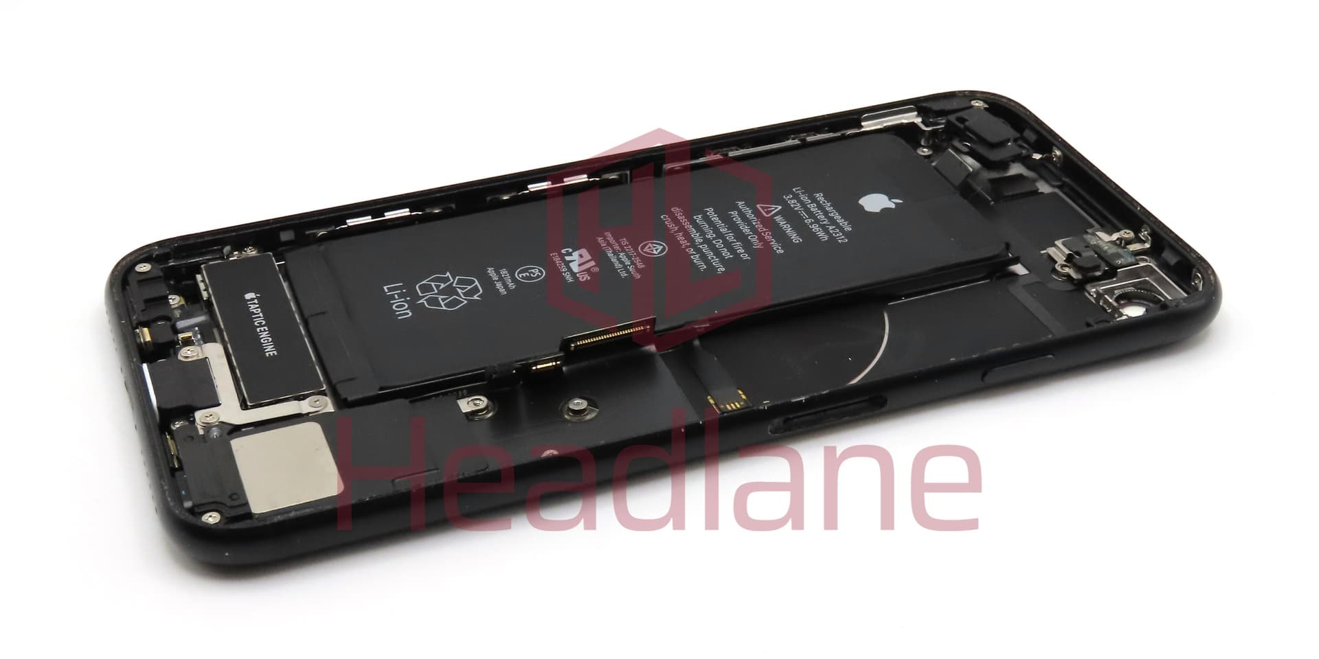 iPhone SE (2nd Gen) Back / Battery Cover + Small Parts - Black (Pulled - Grade B) (No Camera) - view 2