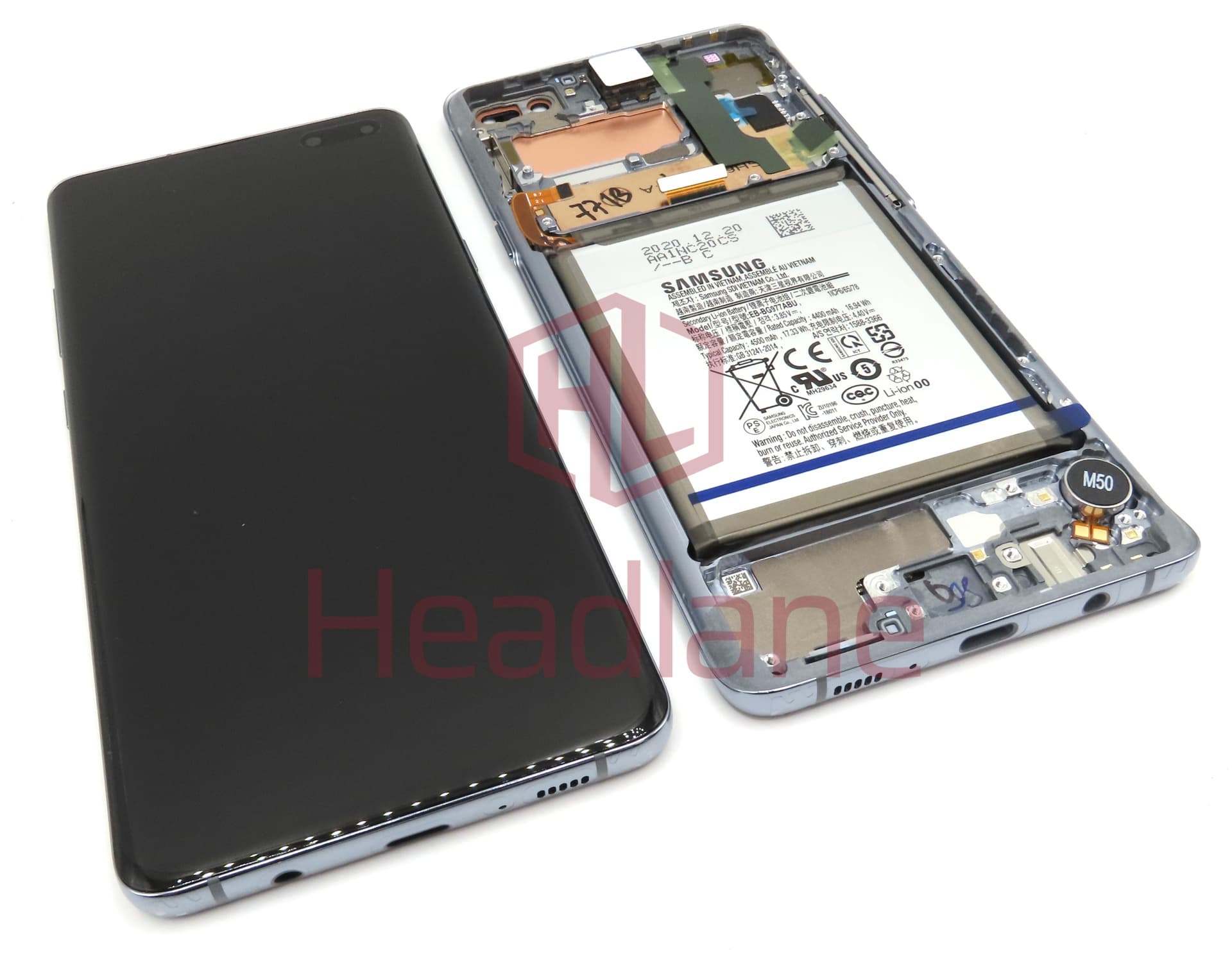 Samsung SM-G977 Galaxy S10 5G LCD Display / Screen + Touch + Battery - Majestic Black - view 2