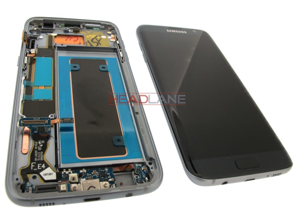 Samsung SM-G935F Galaxy S7 Edge LCD Display / Screen + Touch - Black (No Box) - view 2