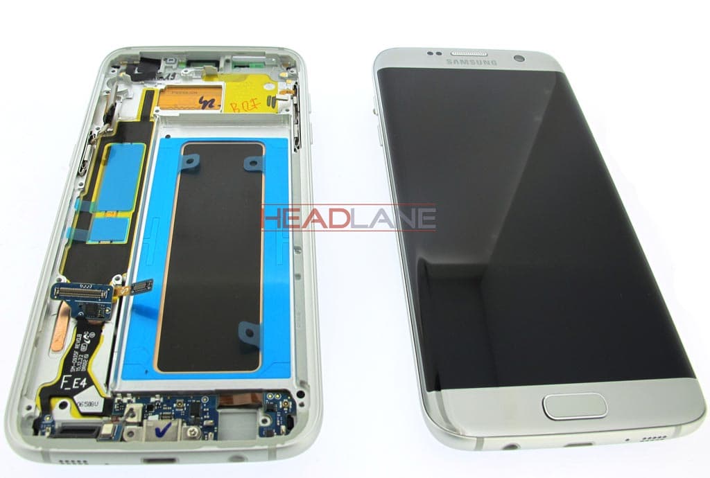Samsung SM-G935F Galaxy S7 Edge LCD Display / Screen + Touch - Silver (No Box) - view 2