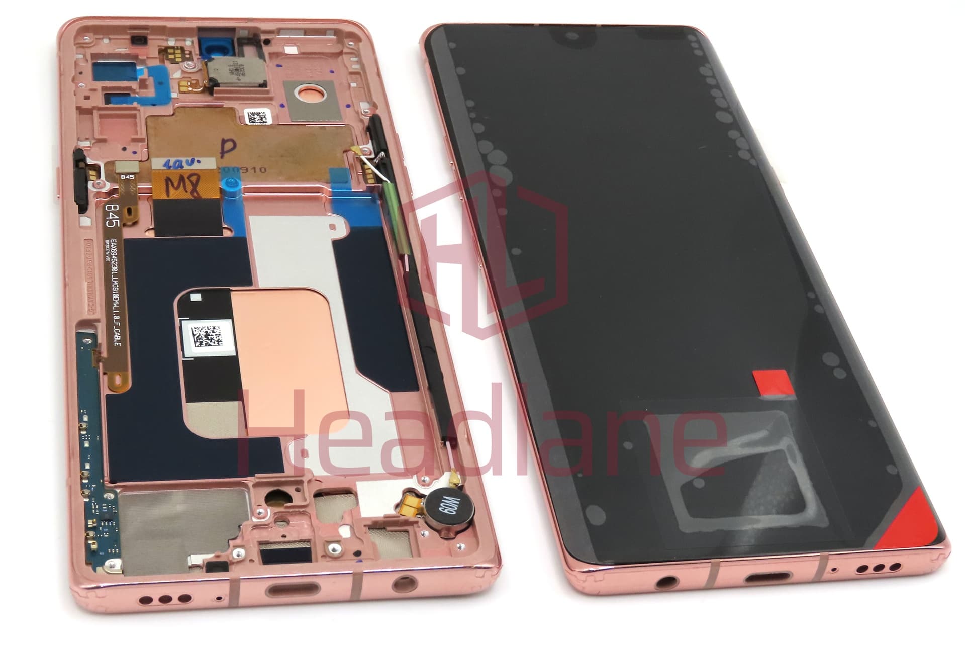 LG Velvet 5G LCD Display / Screen + Touch - Pink - view 2