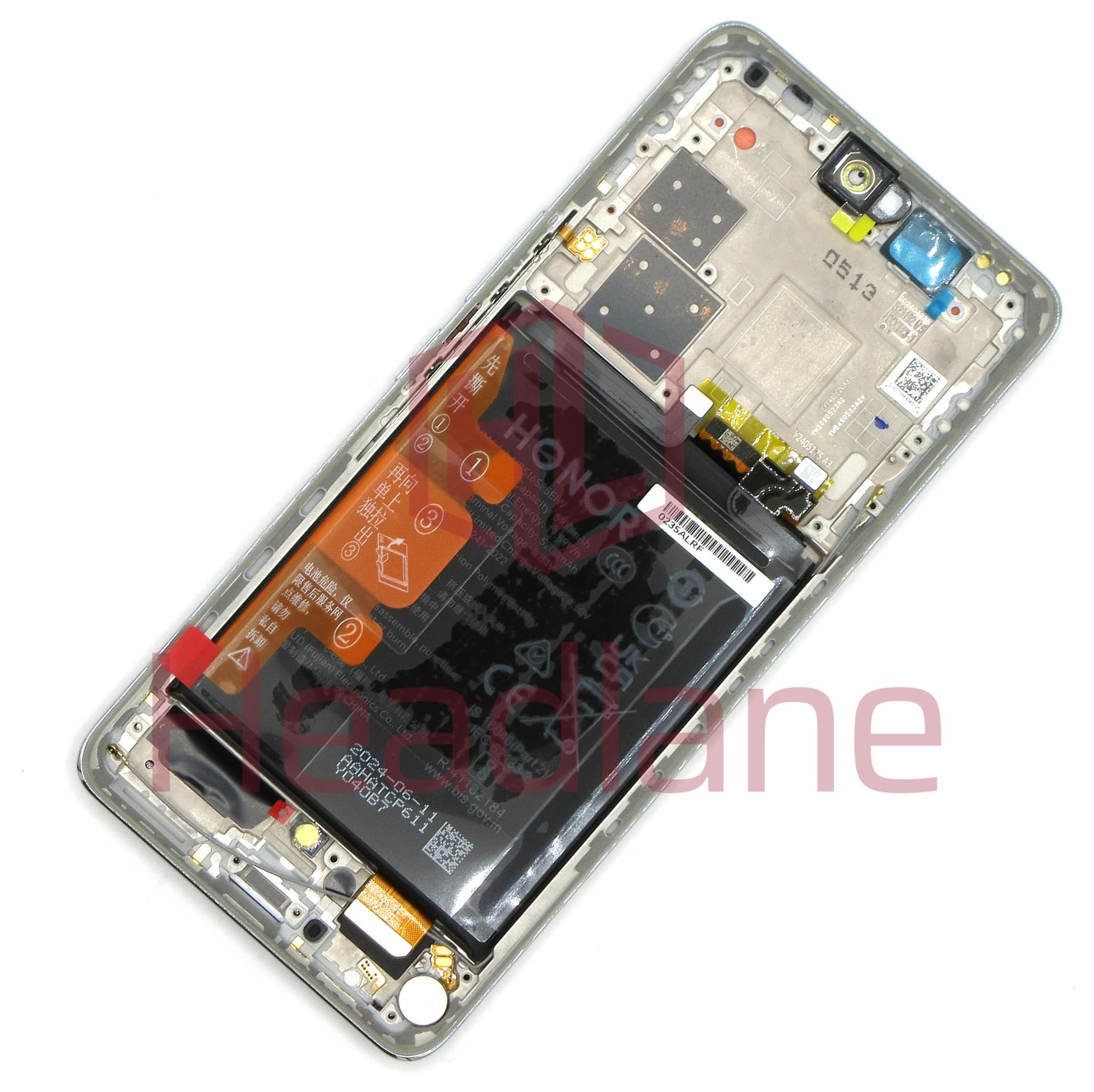Honor 200 Pro LCD Display / Screen + Touch + HB516585EIW Battery - Moonlight White - view 2