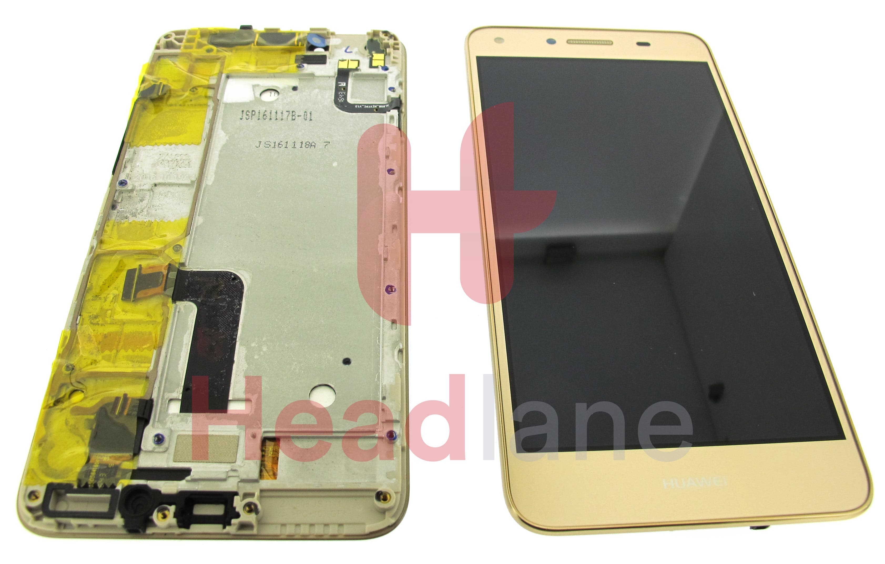 Huawei Y5-II LCD Display / Screen + Touch - Gold - view 2