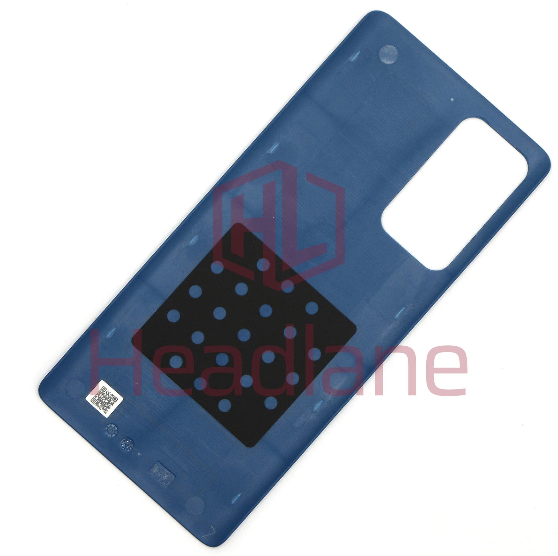 Motorola XT2153 Edge 20 Pro Back / Battery Cover - Blue Vegan Leather - view 2