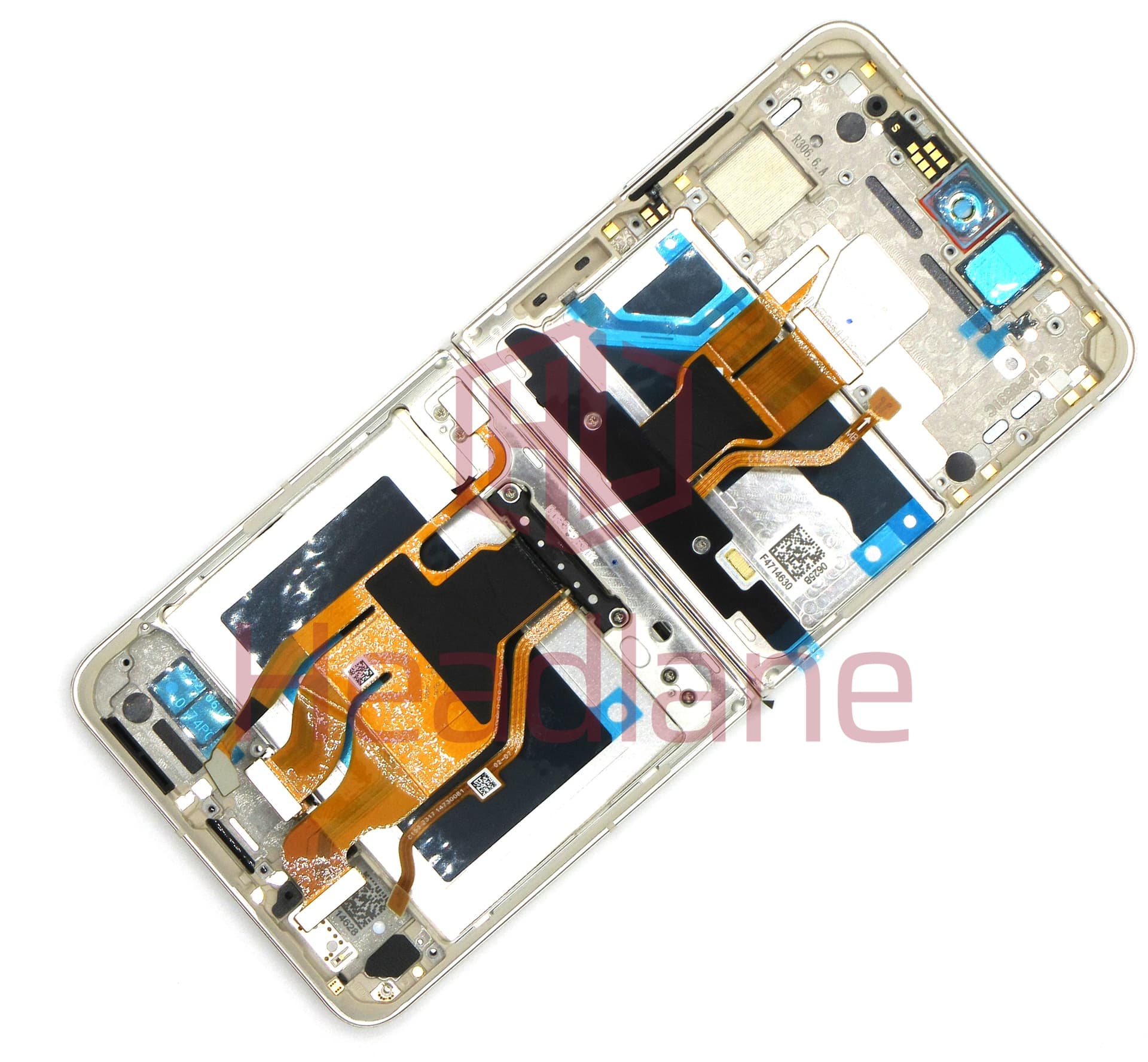 Oppo PGT110 CPH2437 Find N2 Flip Main / Inner LCD Display / Screen + Touch - Gold - view 2