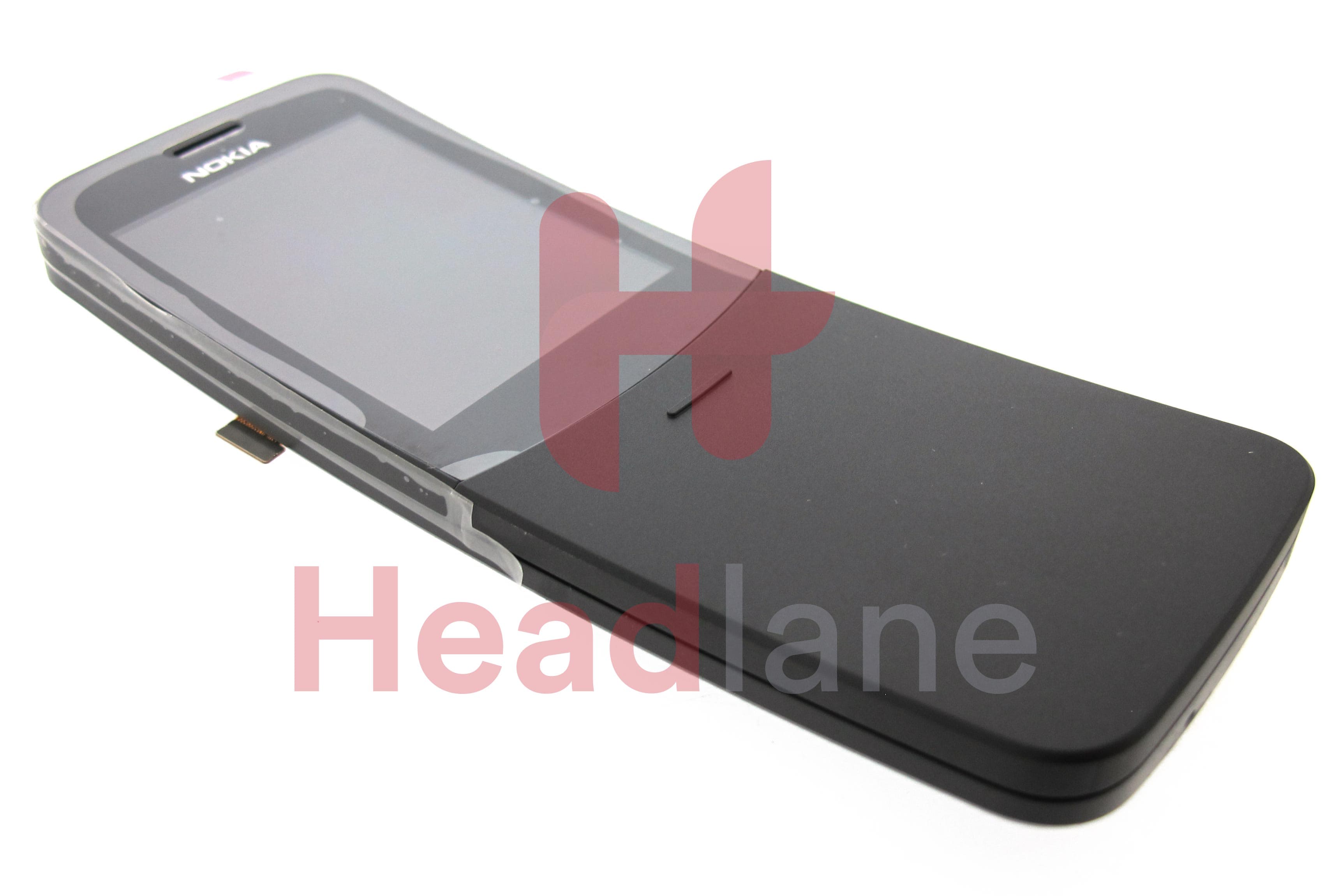 Nokia TA-1048 8110 4G LCD Display / Screen + Touch + Chassis - Black - view 2