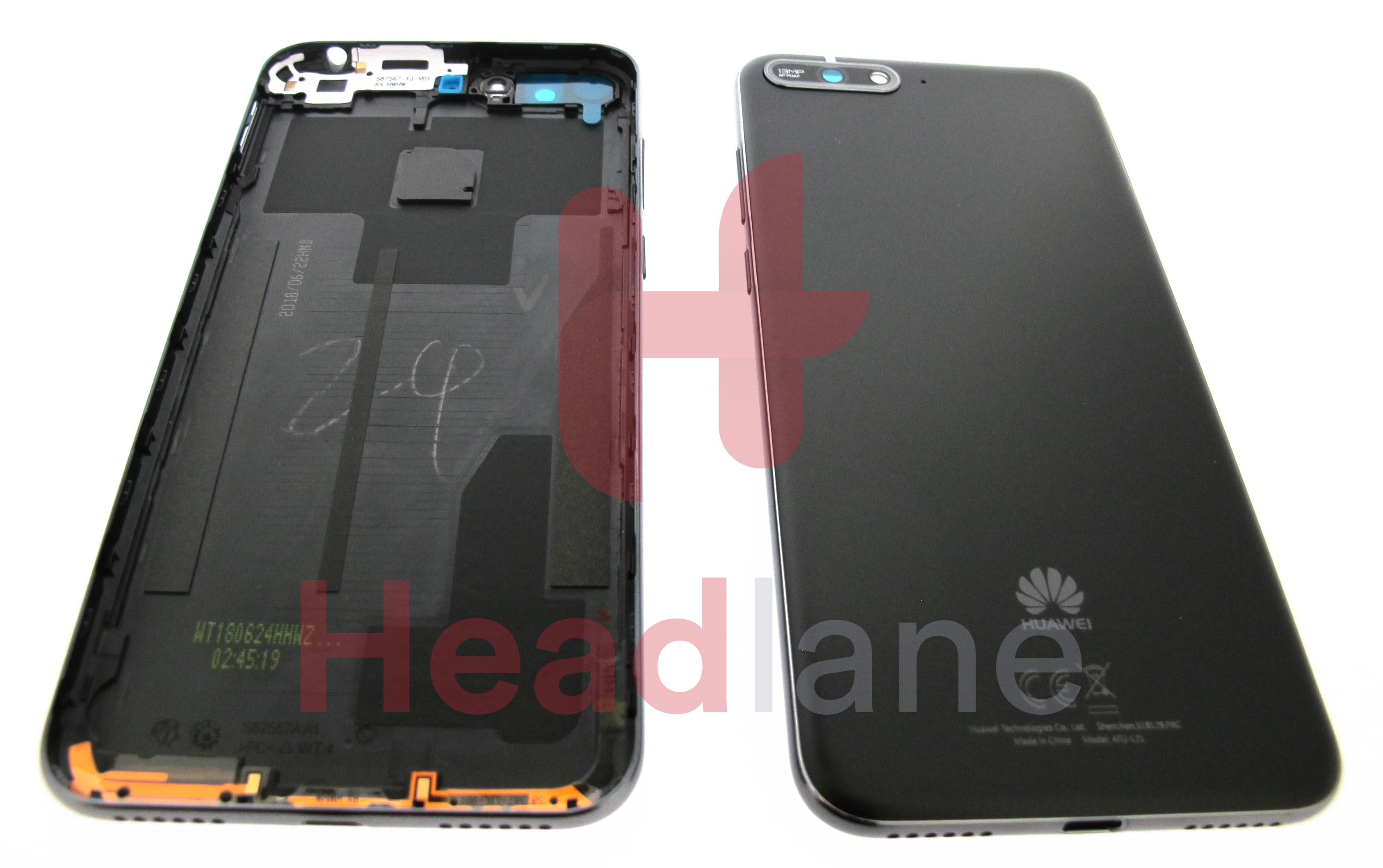Huawei Y6 (2018) Battery / Back Cover - Black - view 2