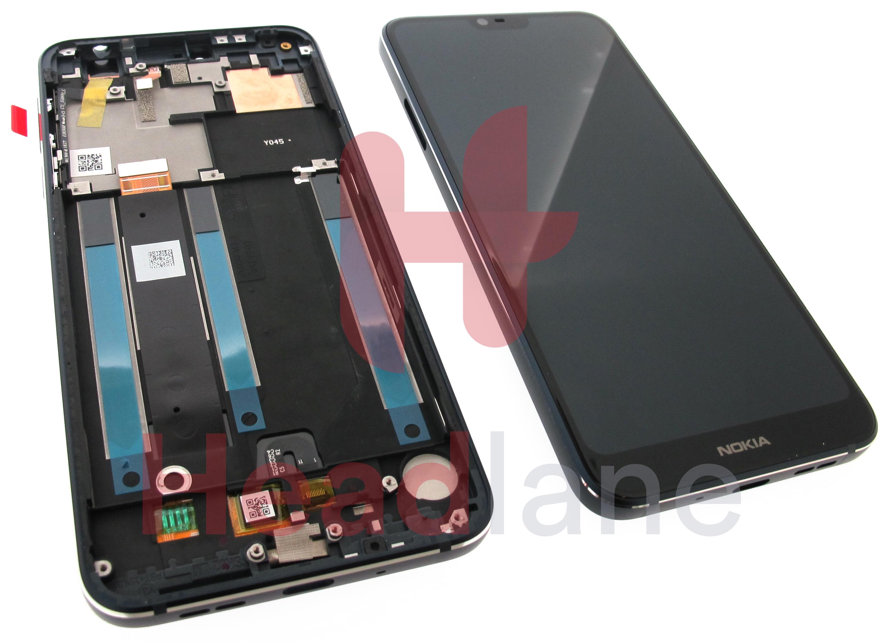 Nokia TA-1100 TA-1095 7.1 LCD Display / Screen + Touch - Blue - view 2