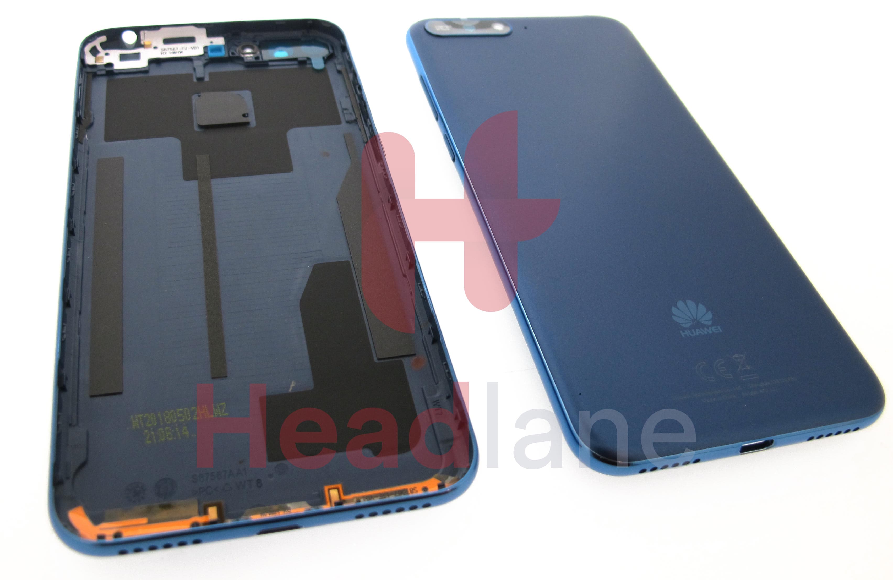 Huawei Y6 (2018) Battery / Back Cover - Blue - view 2