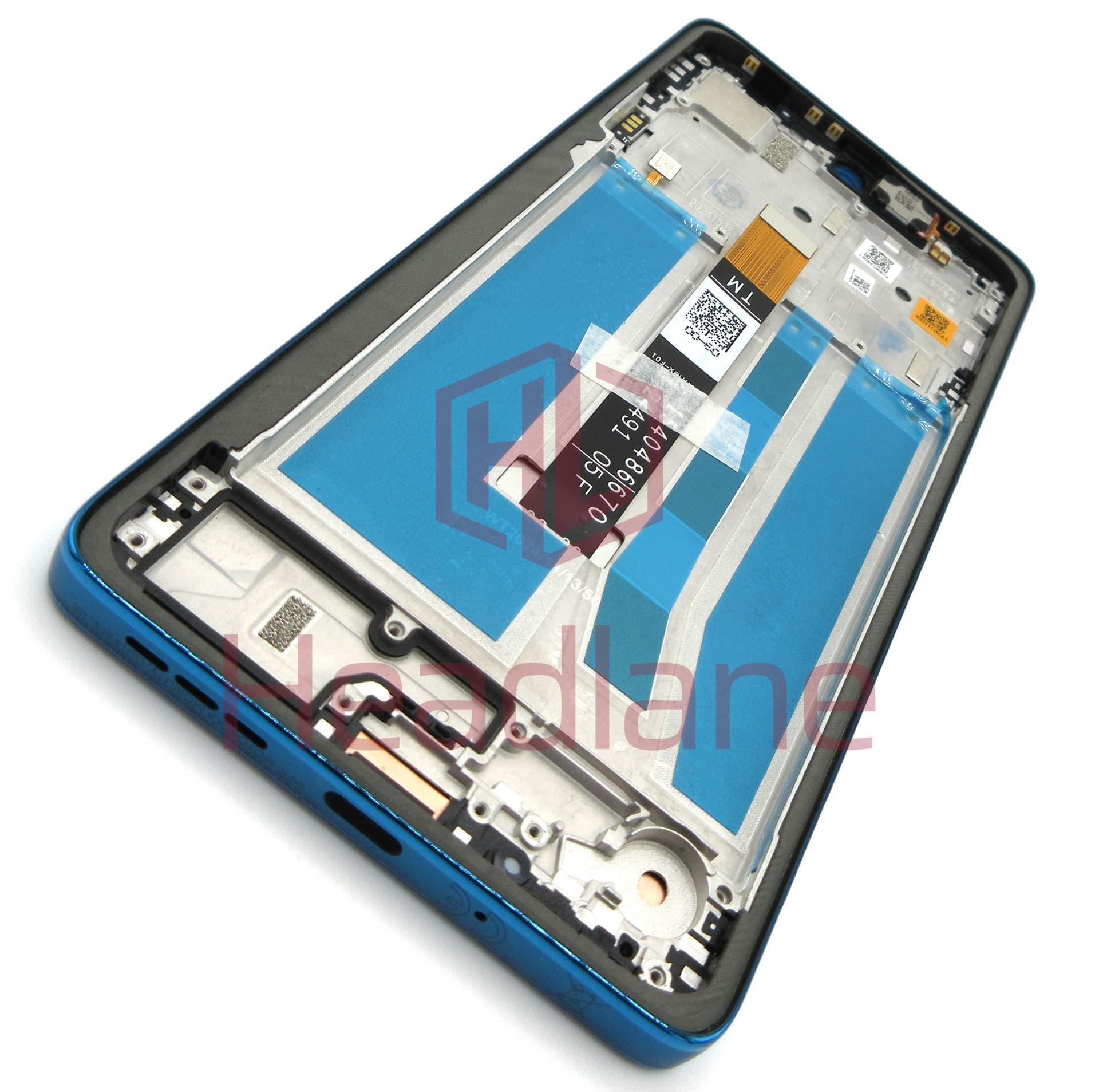 Motorola XT2437 Moto G75 5G LCD Display / Screen + Touch - Aqua Blue - view 2