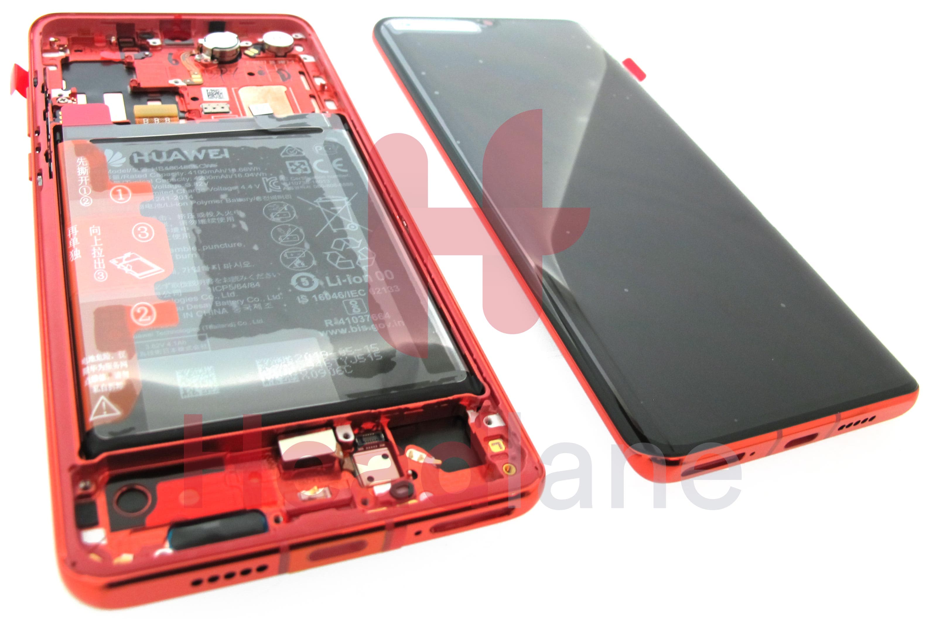 Huawei P30 Pro LCD Display / Screen + Touch + Battery - Amber Sunrise - view 2