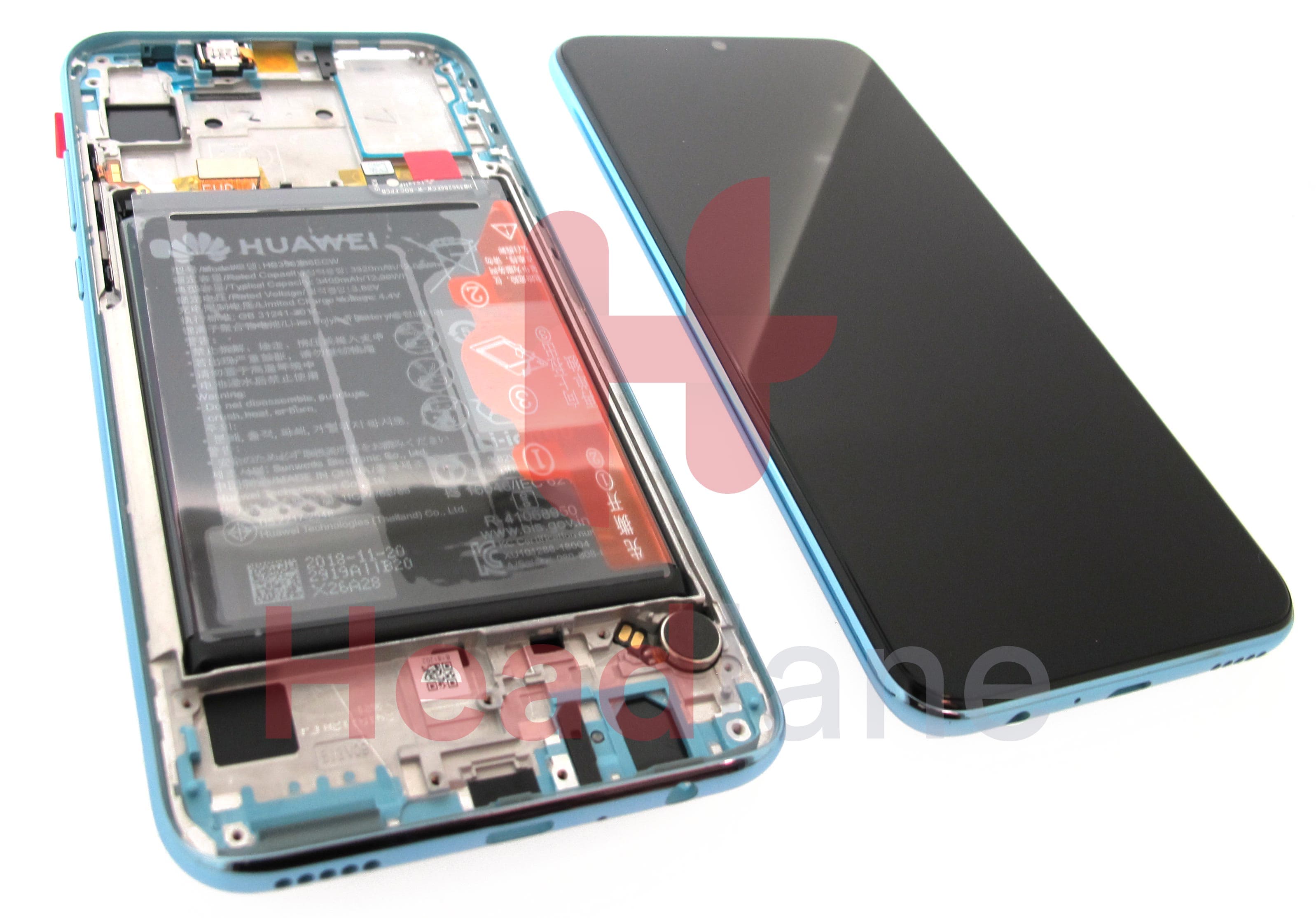 Huawei Honor 10 Lite LCD Display / Screen +Touch + Battery Assembly - Sky Blue - view 2