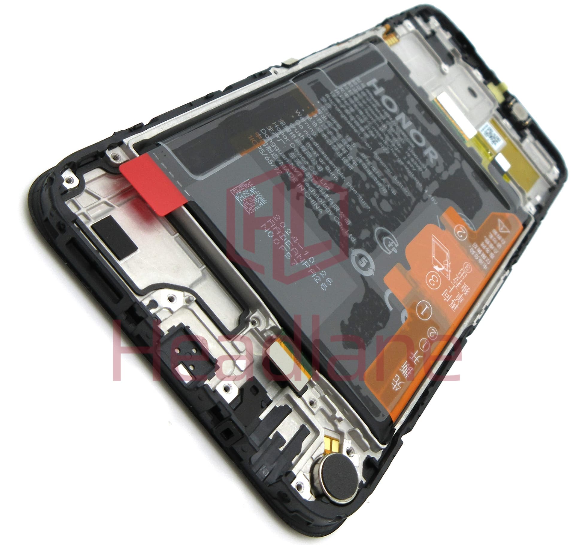 Honor X6b LCD Display / Screen + Touch + HB476594EGW Battery - Black - view 2