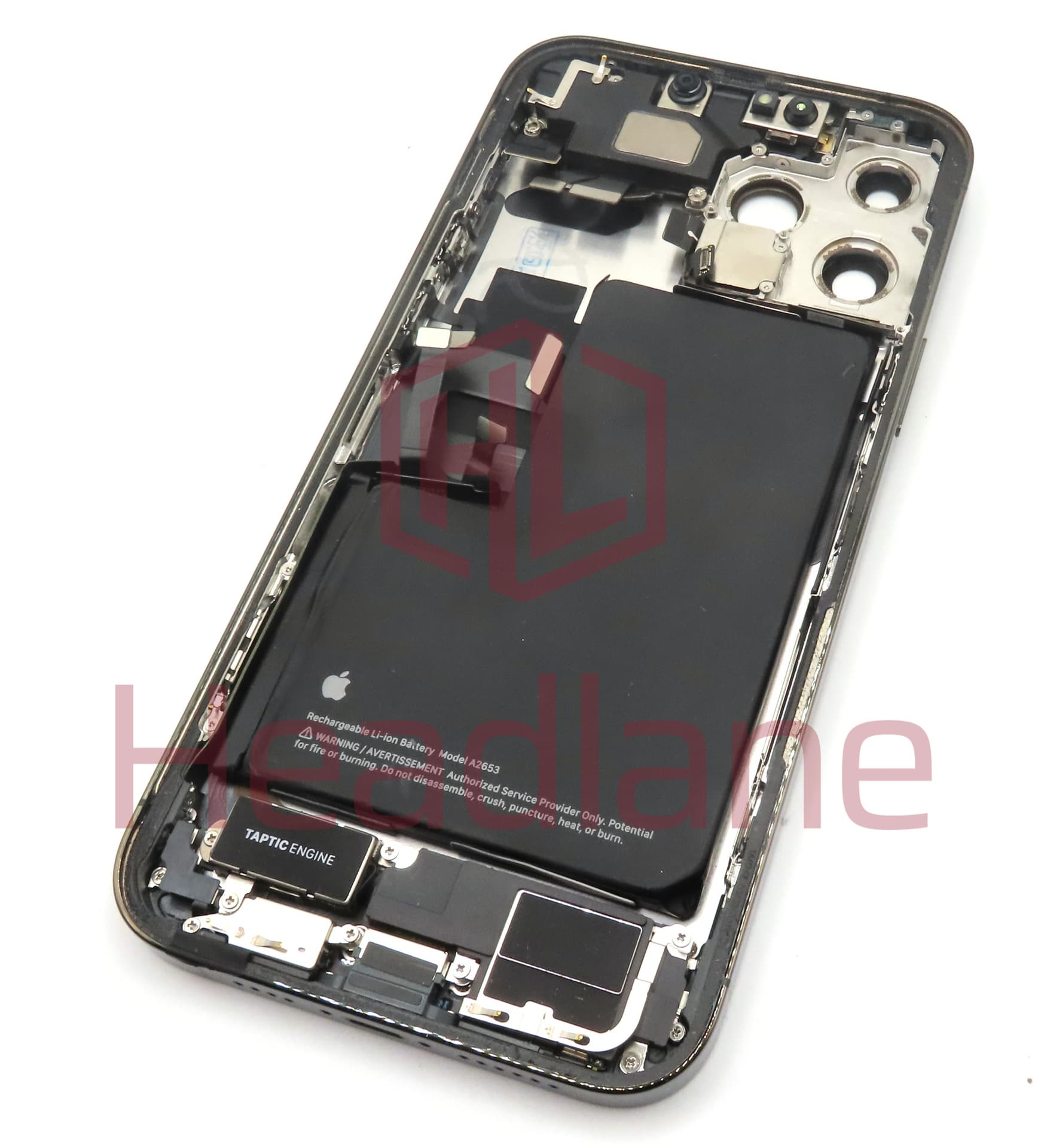 iPhone 13 Pro Max Back / Battery Cover + Small Parts - Green (Pulled - Grade B) (No Camera) - view 2