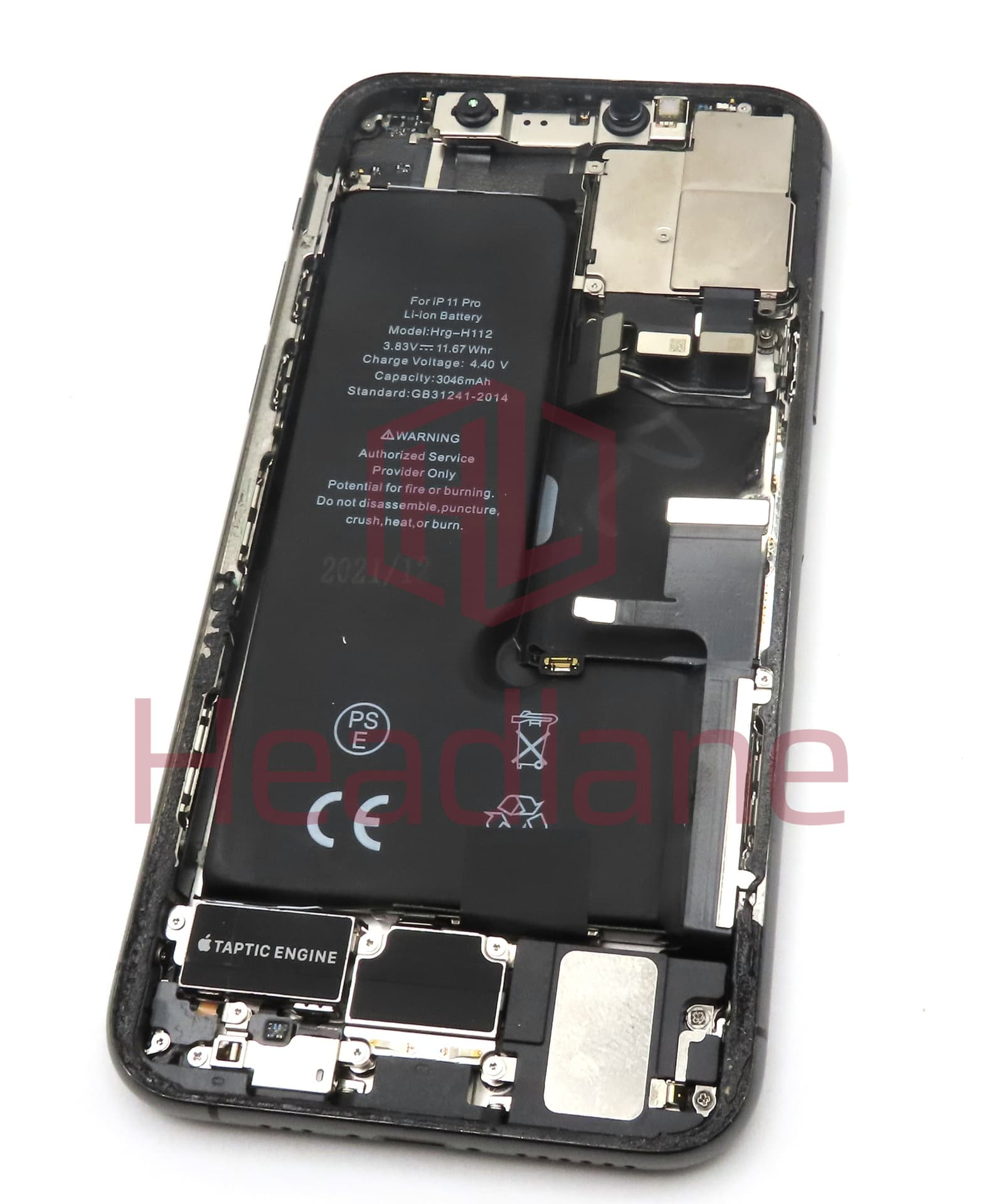 Apple iPhone 11 Pro Back / Battery Cover + Small Parts - Space Grey (Pulled - Grade B) - view 2