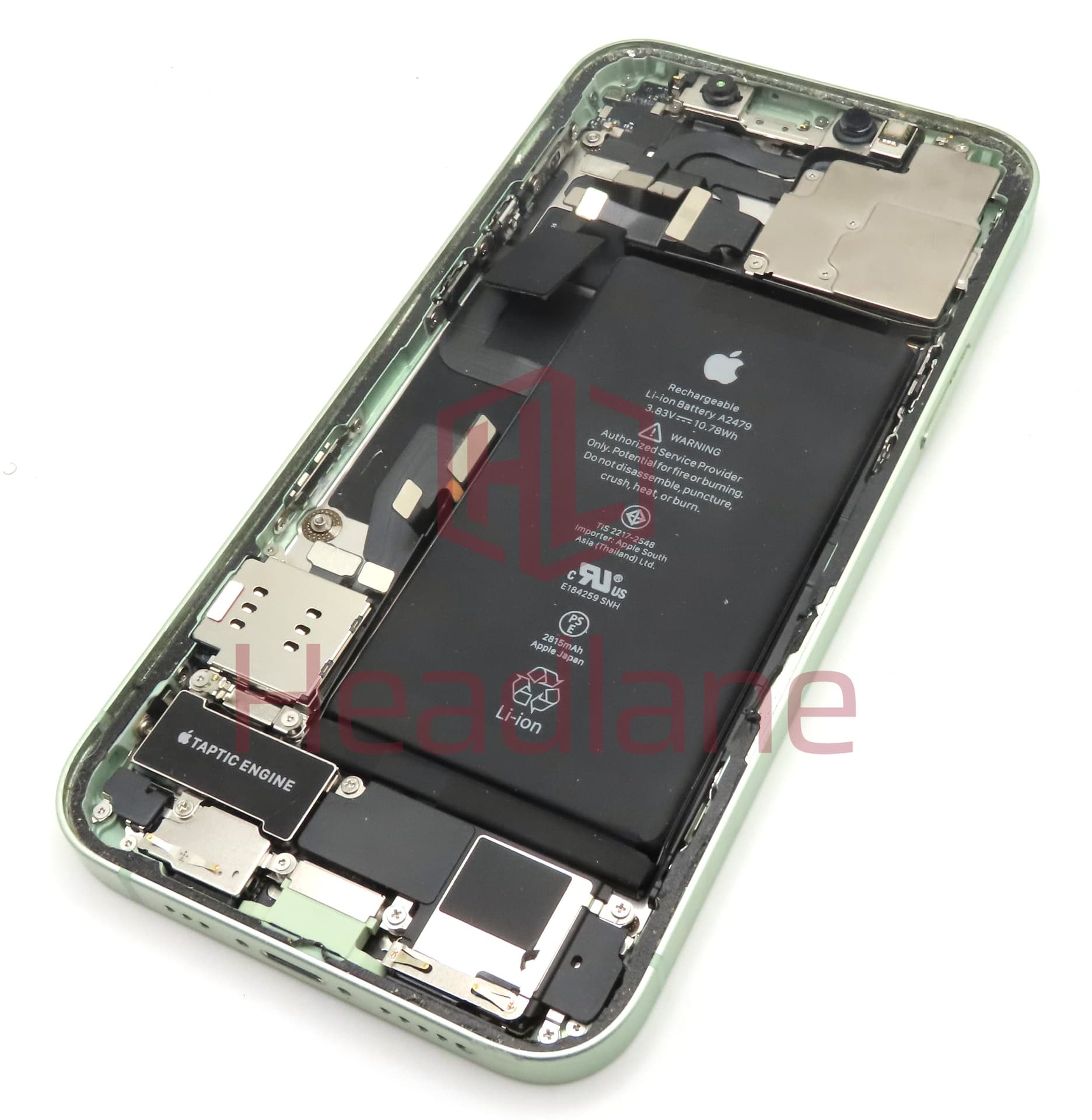 iPhone 12 Back / Battery Cover + Small Parts - Green (Pulled - Grade C) - view 2