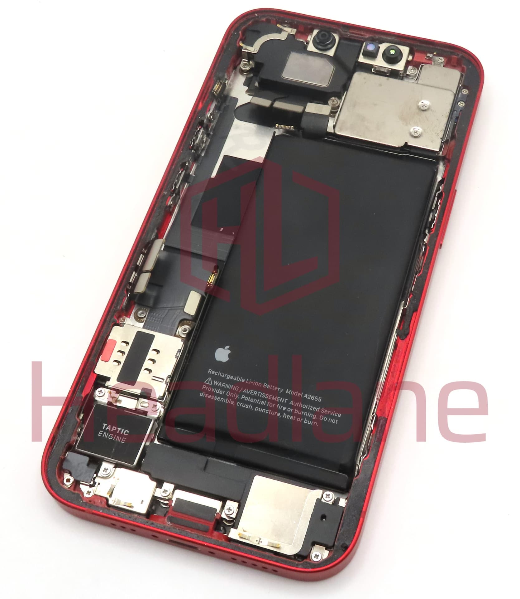 iPhone 13 Back / Battery Cover + Small Parts - Red (Pulled - Grade C) - view 2