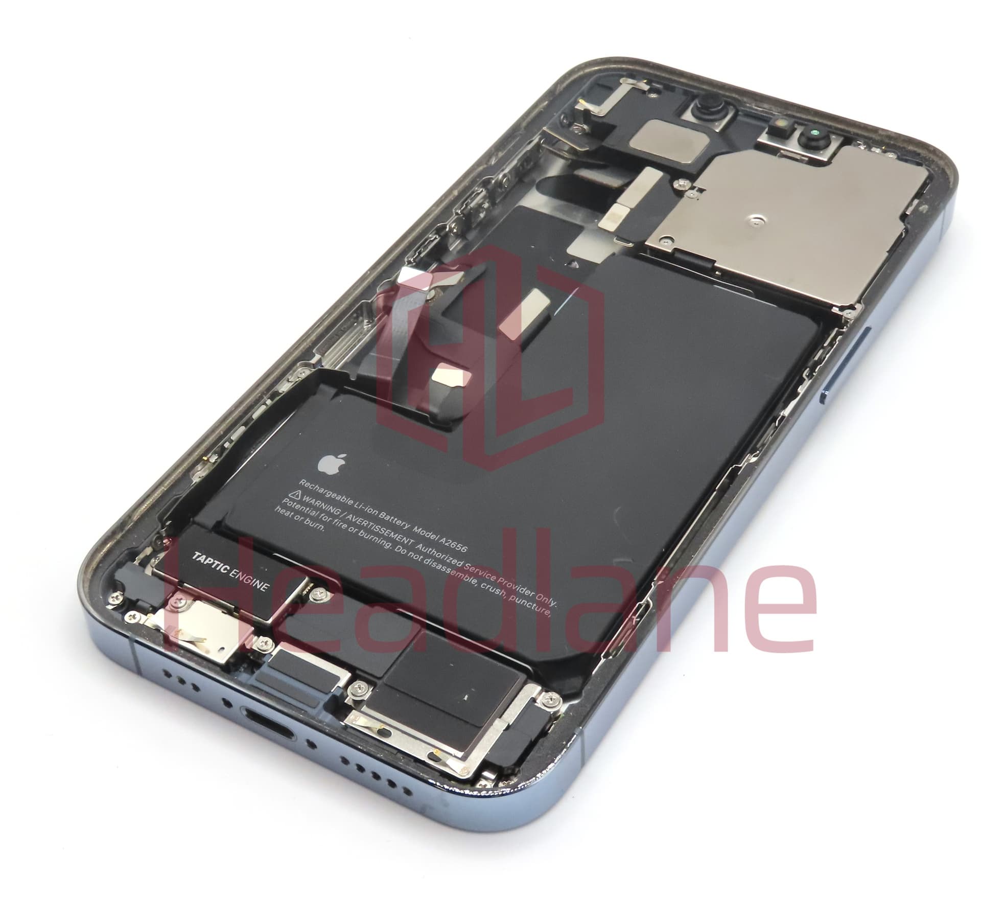 iPhone 13 Pro Back / Battery Cover + Small Parts - Blue (Pulled - Grade B) - view 2