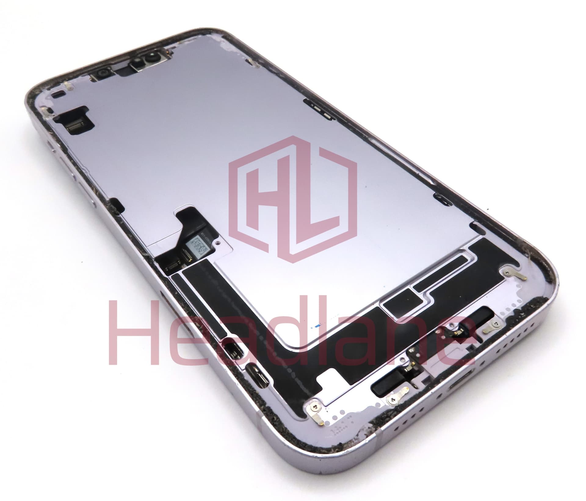 iPhone 14 Plus Back / Battery Cover + Small Parts - Purple (Pulled - Grade C) - view 2