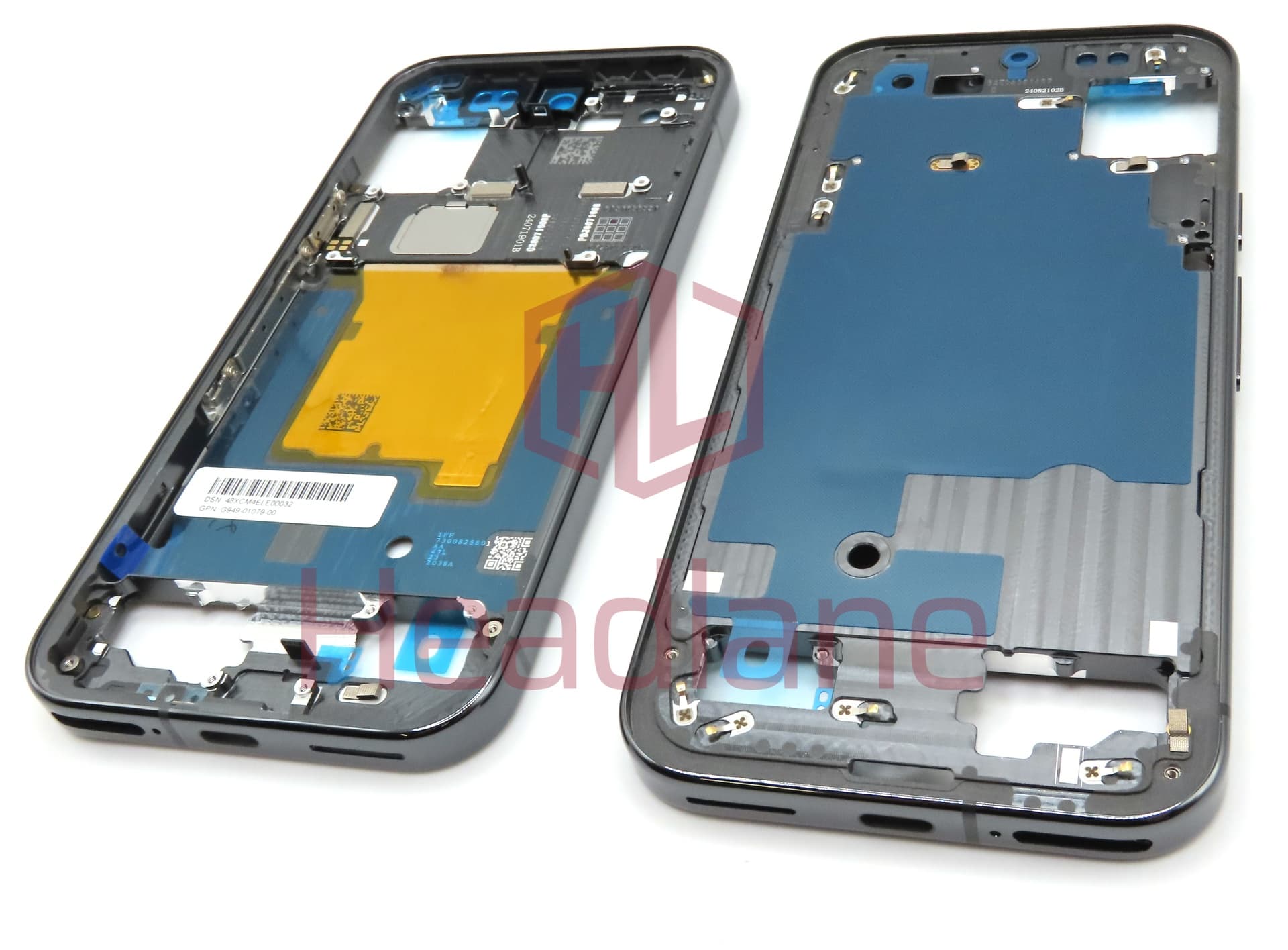 Google Pixel 9 Pro Middle Cover / Chassis  - Obsidian / Black - view 2