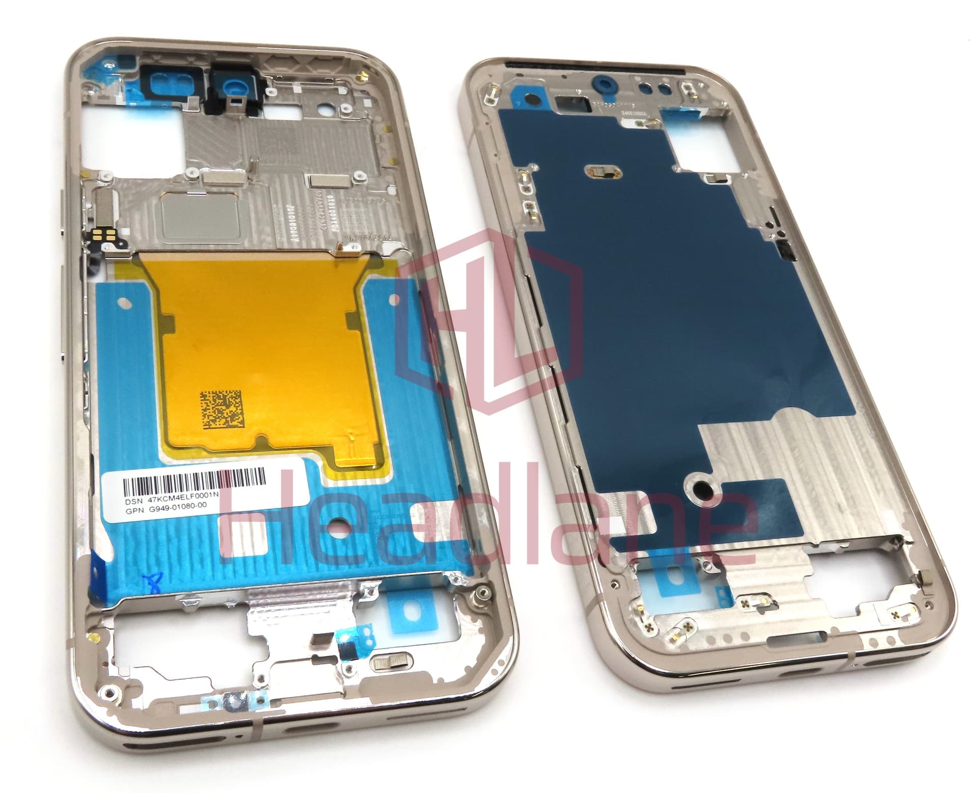 Google Pixel 9 Pro Middle Cover / Chassis  - Porcelain / White - view 3