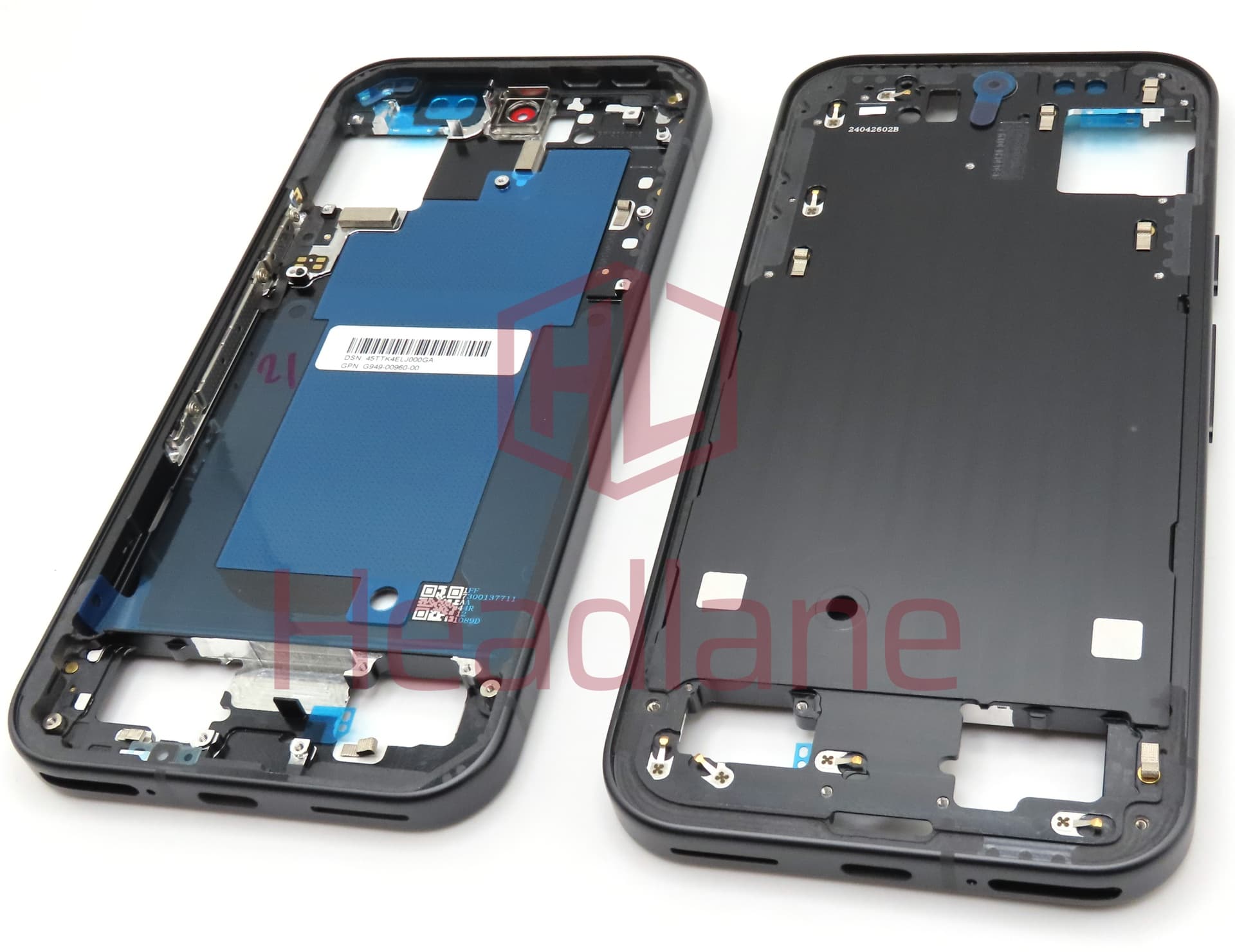 Google Pixel 9 Middle Cover / Chassis - Obsidian / Black - view 2