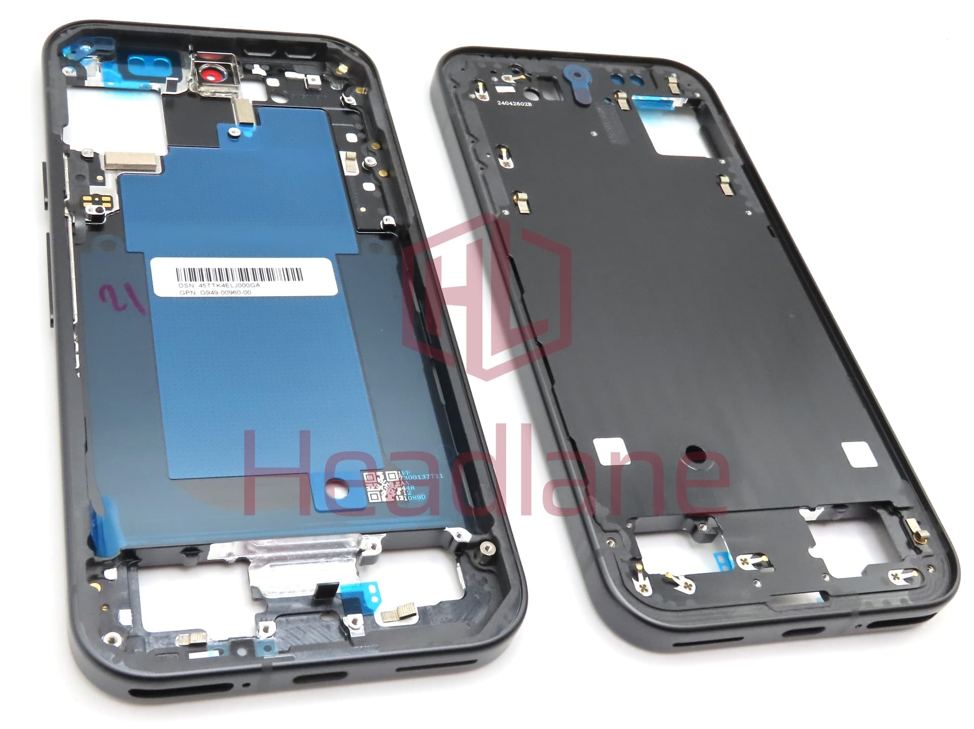 Google Pixel 9 Middle Cover / Chassis - Obsidian / Black - view 3