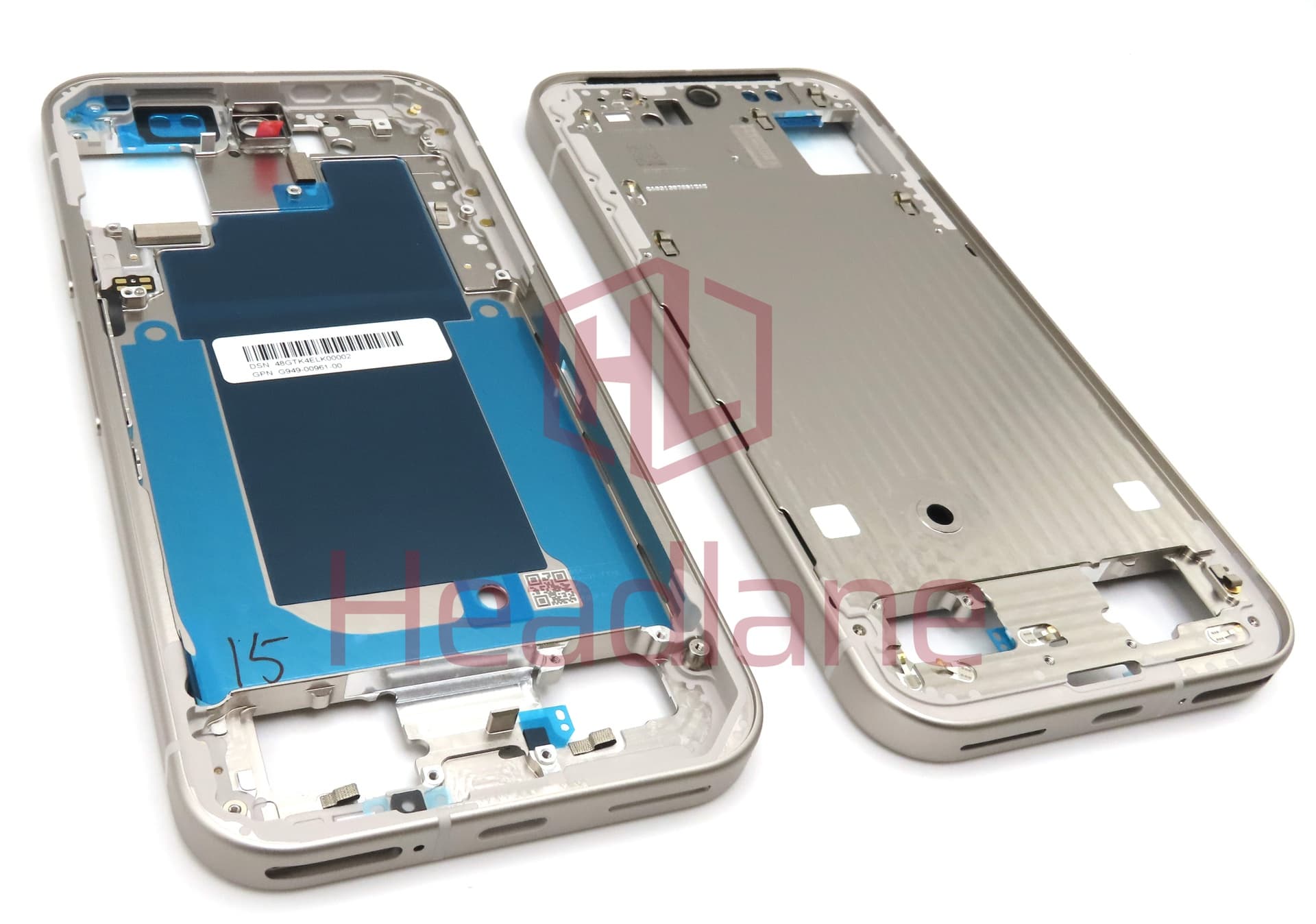 Google Pixel 9 Middle Cover / Chassis - Porcelain / White - view 3