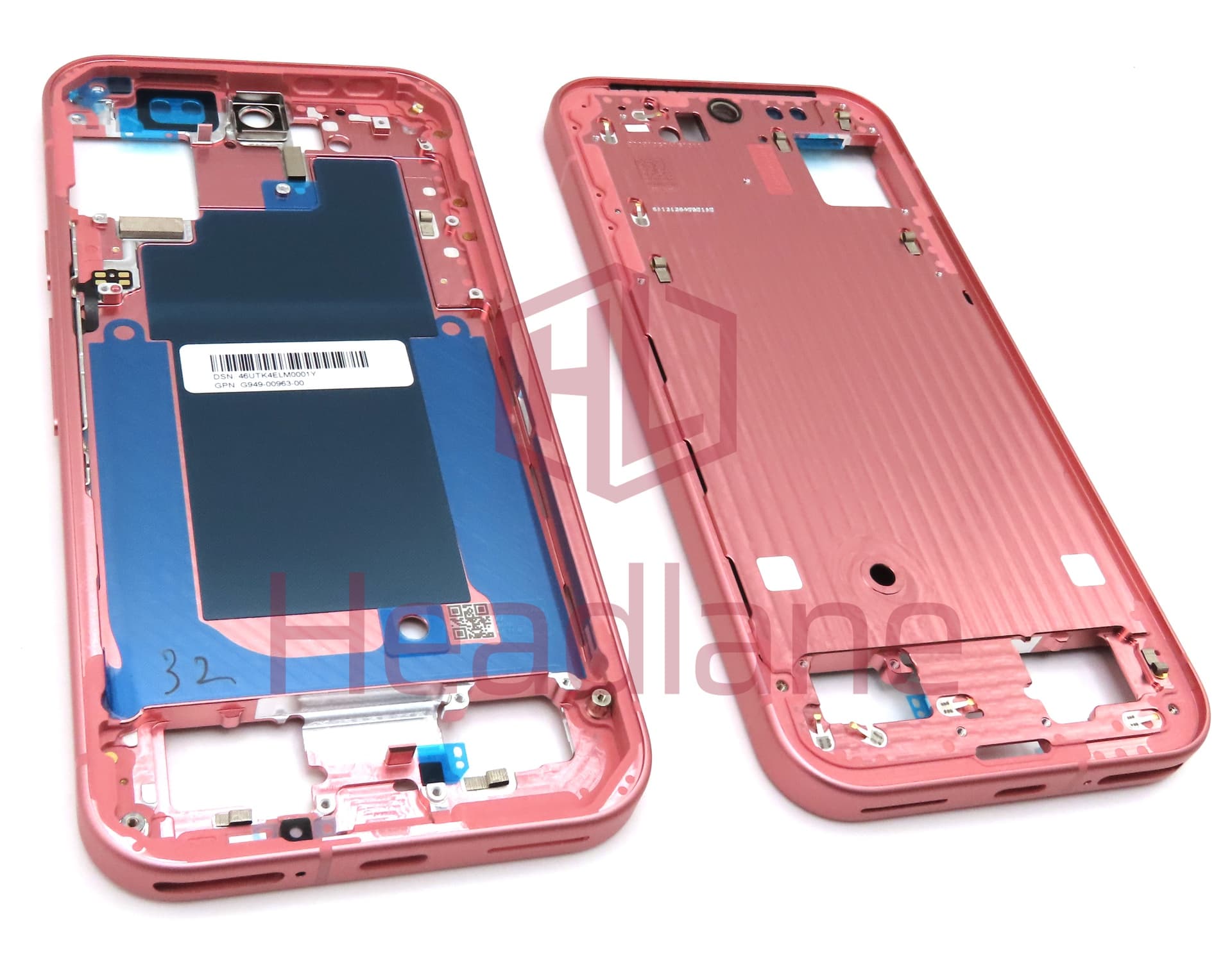 Google Pixel 9 Middle Cover / Chassis - Cosmo / Pink - view 3