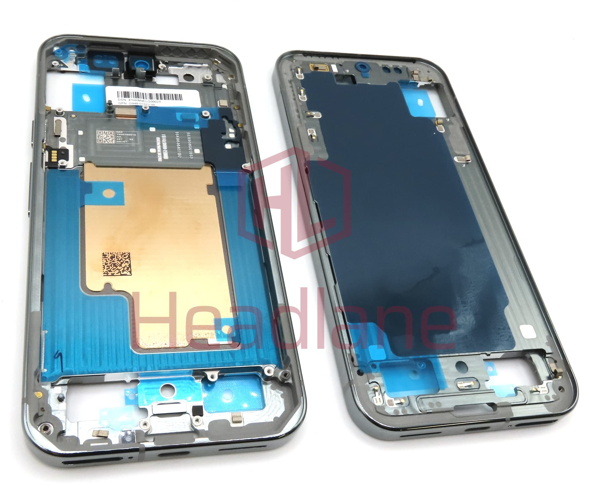 Google Pixel 9 Pro XL Middle Cover / Chassis - Hazel / Grey - view 3