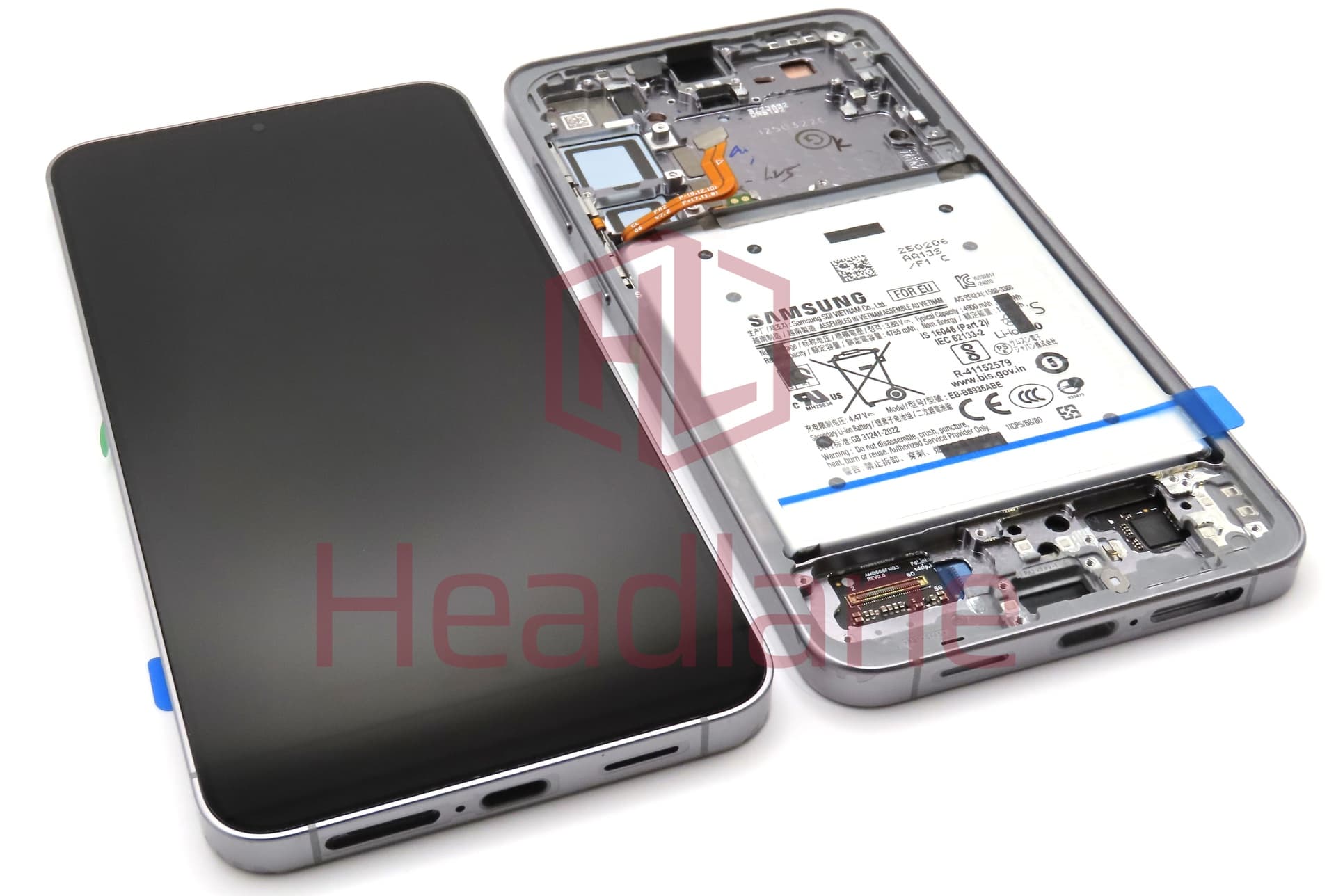 Samsung SM-S936 Galaxy S25+ / Plus LCD Display / Screen + Touch + Battery - Silver Shadow - view 2
